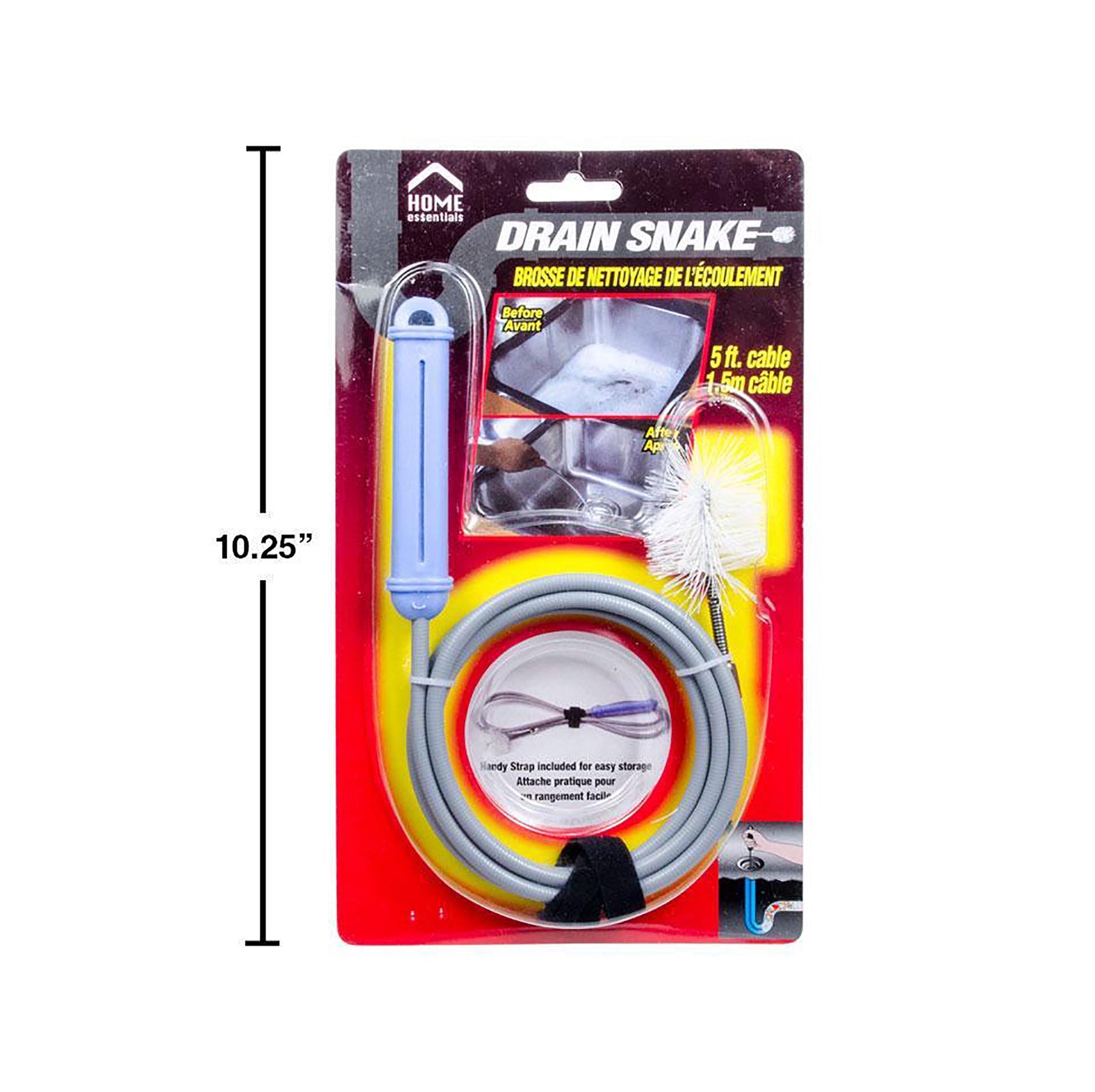 Home Essentials Drain Snake 60in
