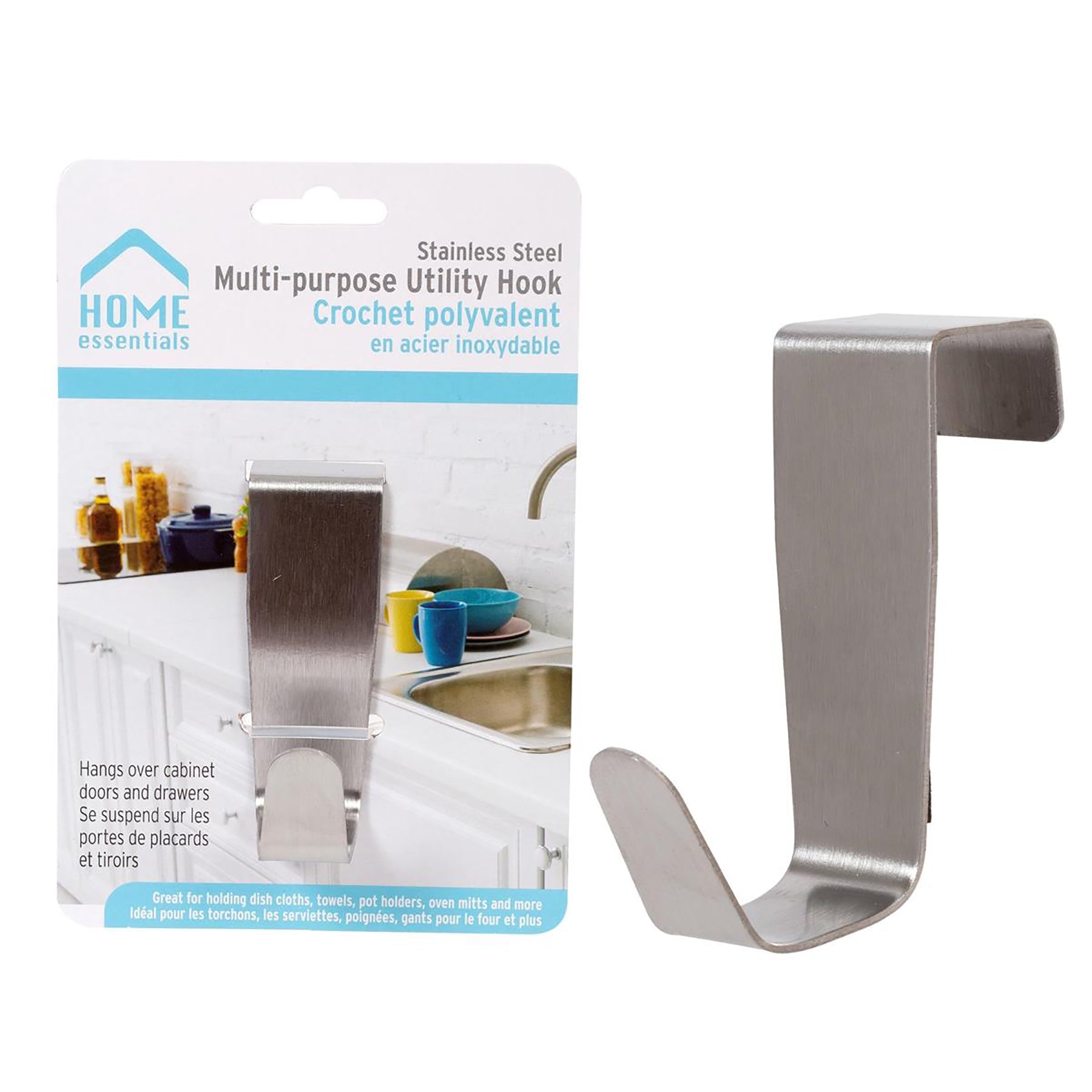 Home Essentials Utility Hook Stainless Steel