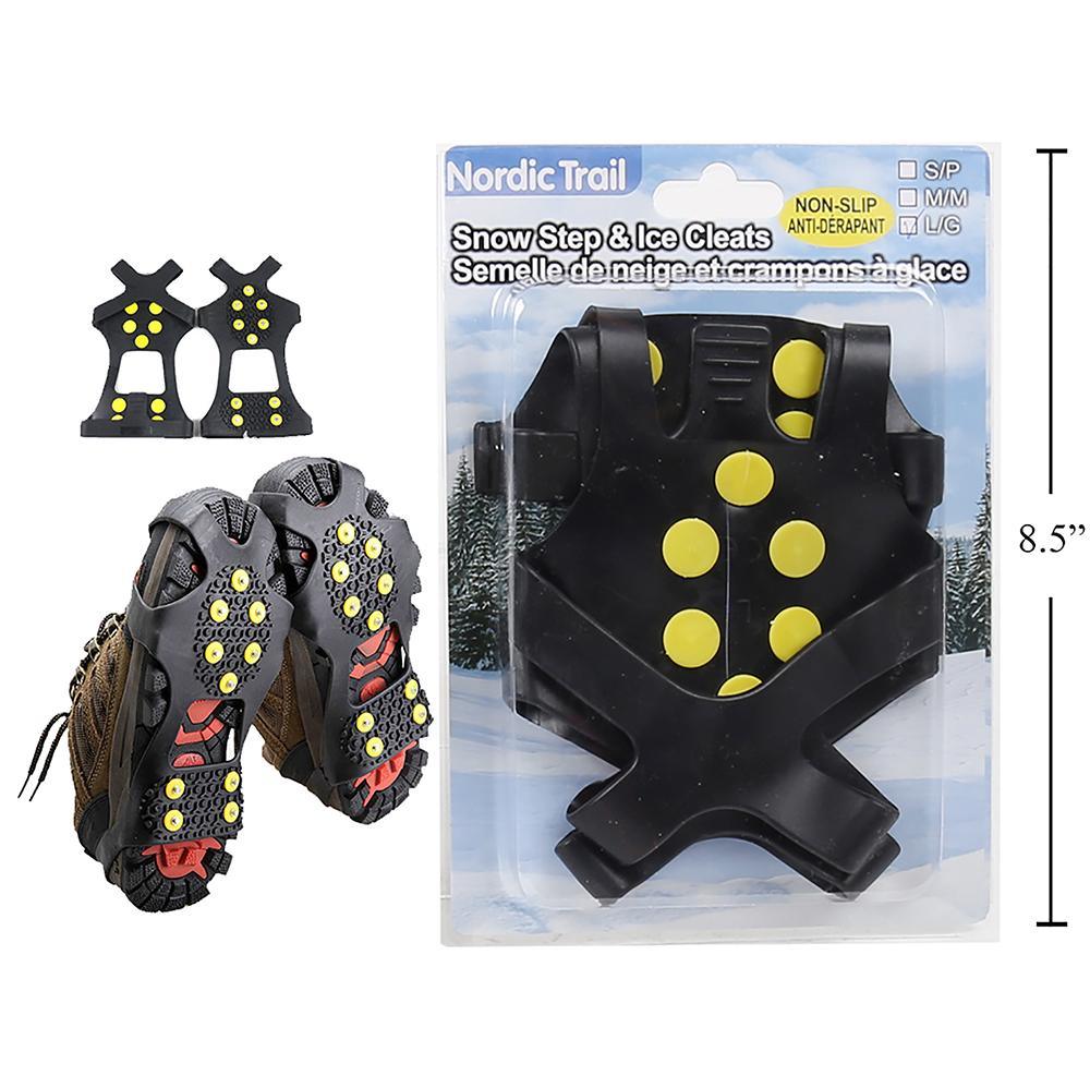 Nordic Trail - Non-Slip Snow Step & Ice Cleats-Large Size