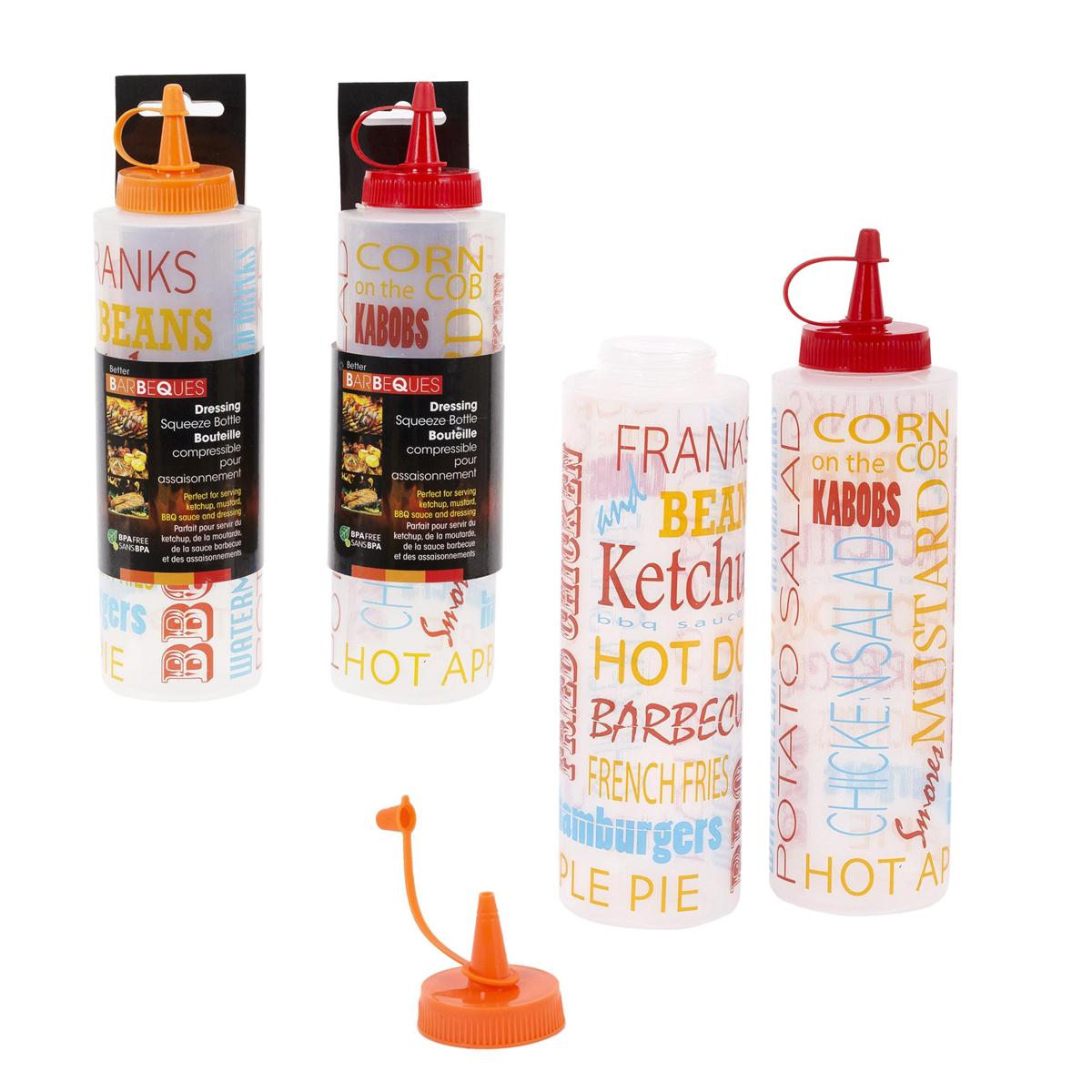 BBQ Squeezable Dressing Bottle with Printing 