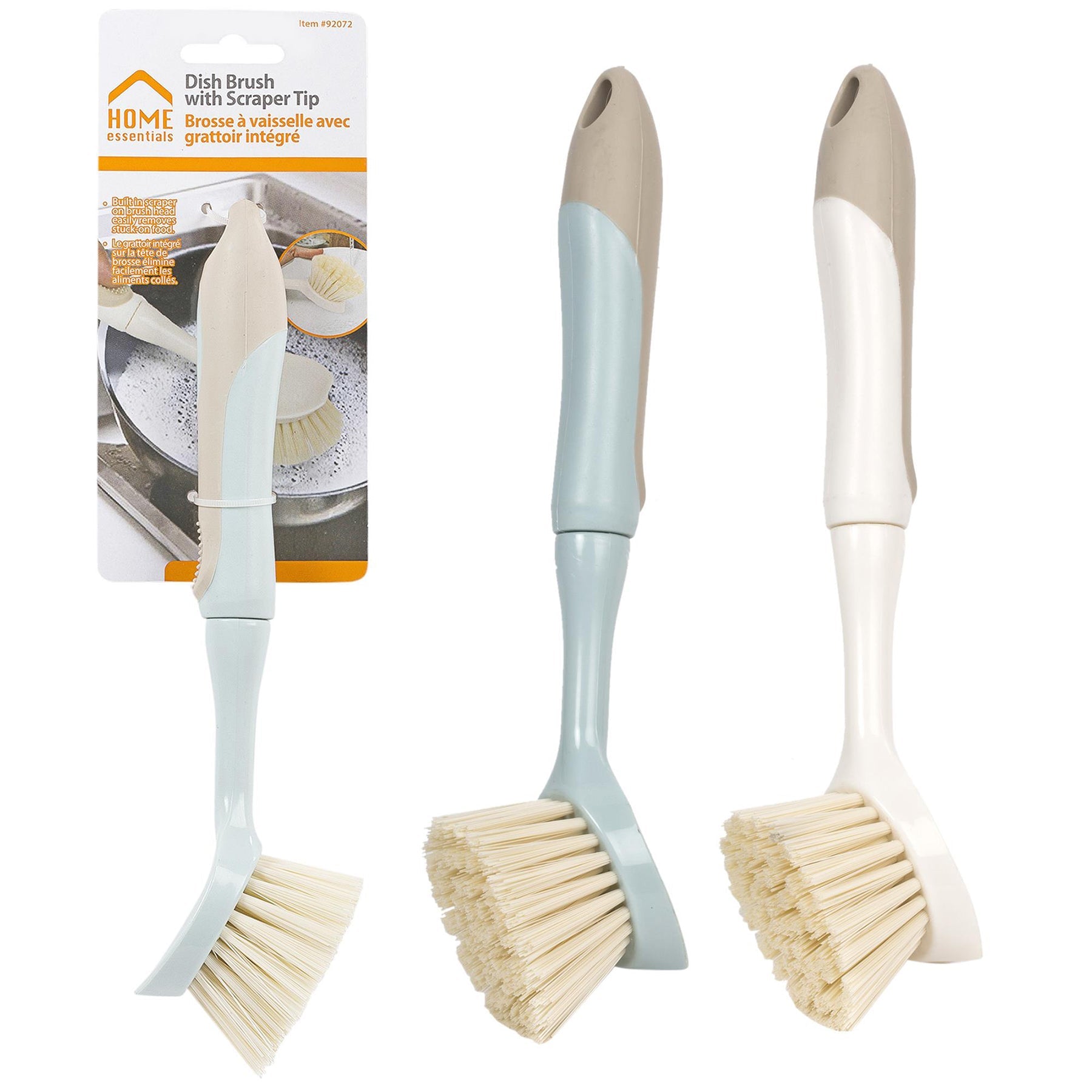 Home Essentials Dish Brush with Scraper Tip 9.5in