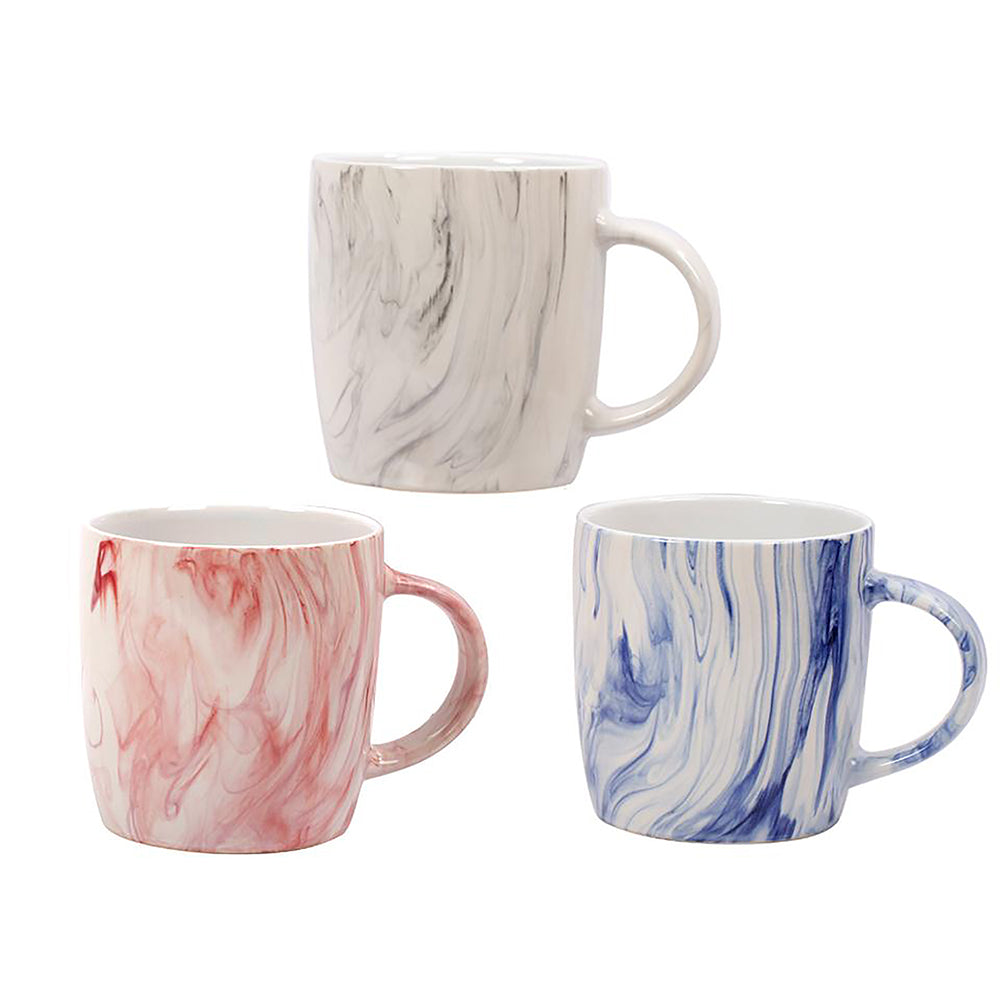 Luciano Marble Glaze Dublin Mugs 10 oz 3 colours