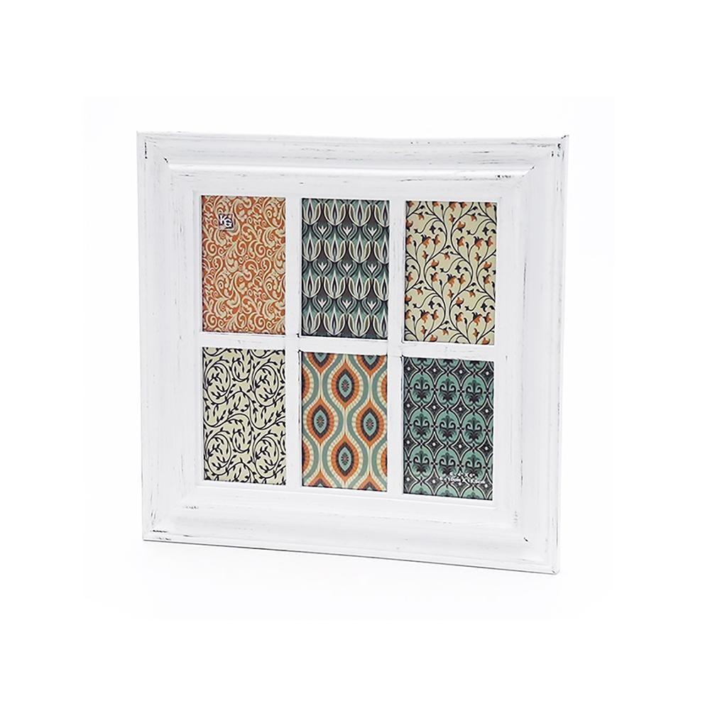 Collage Frame (For 6-4X6In) White - Dollar Max Depot