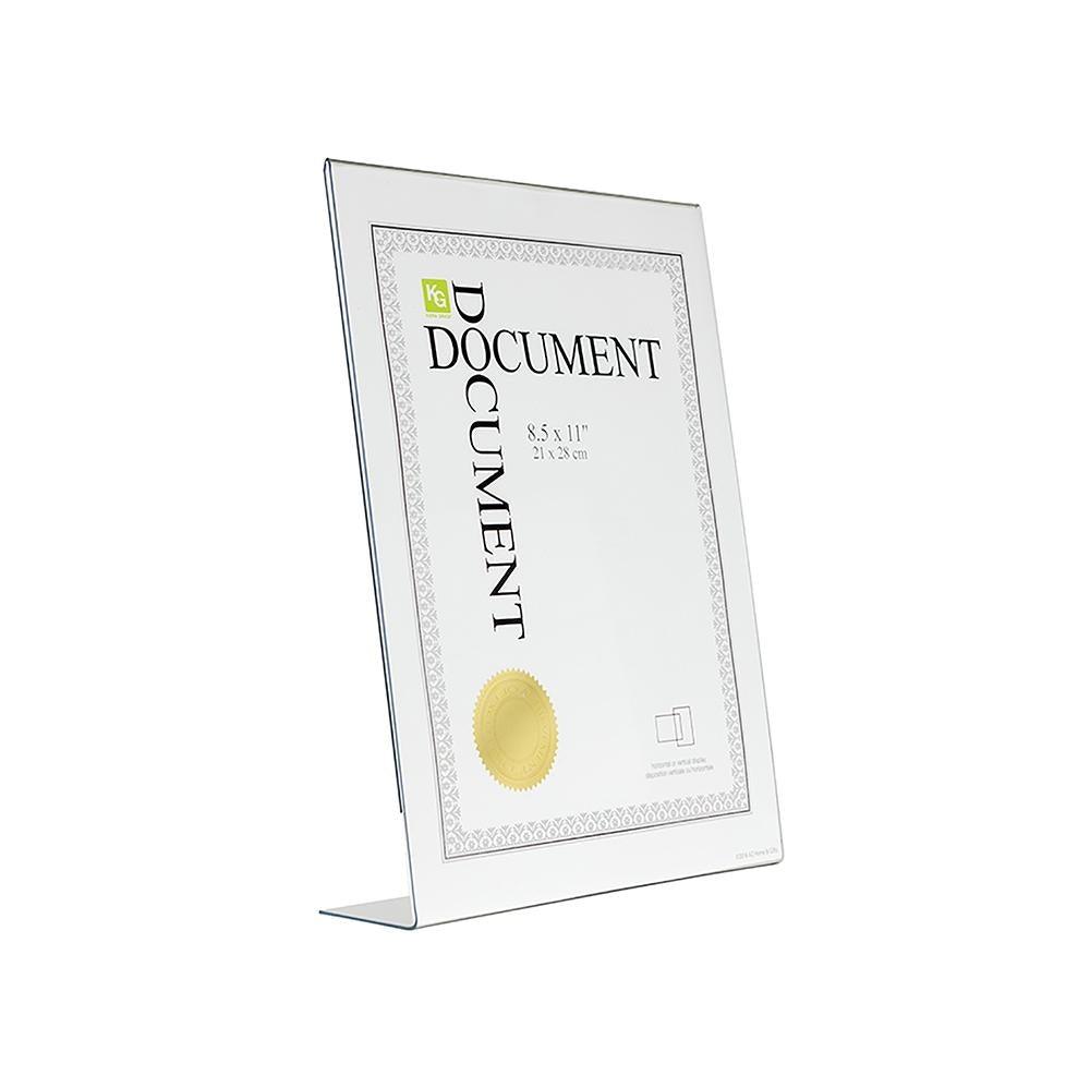 Clear L Document Frame 8.5X11In - Dollar Max Depot