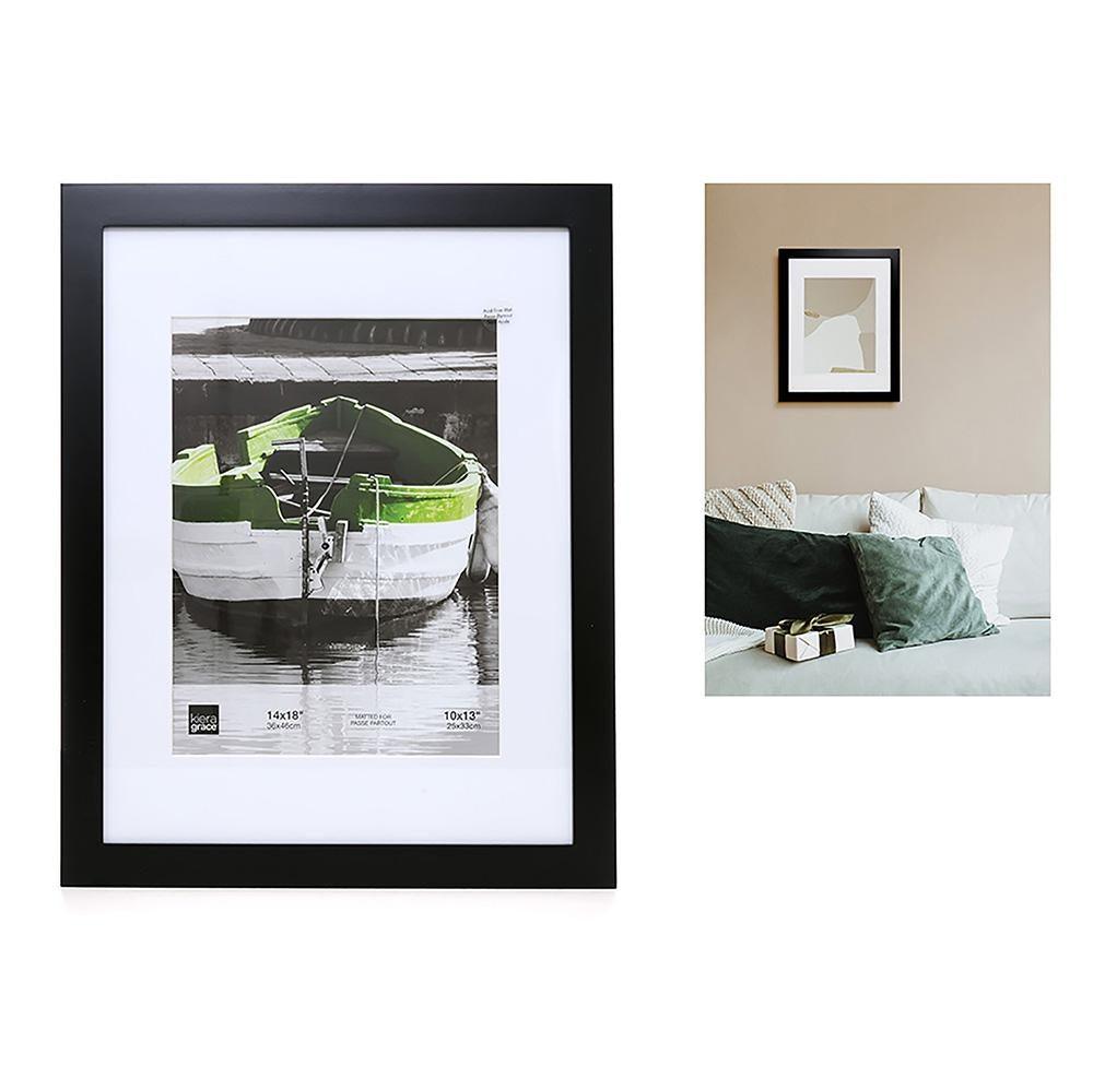 Langford 14X18In (For 10X13) Frame Wood, Black√ä - Dollar Max Depot