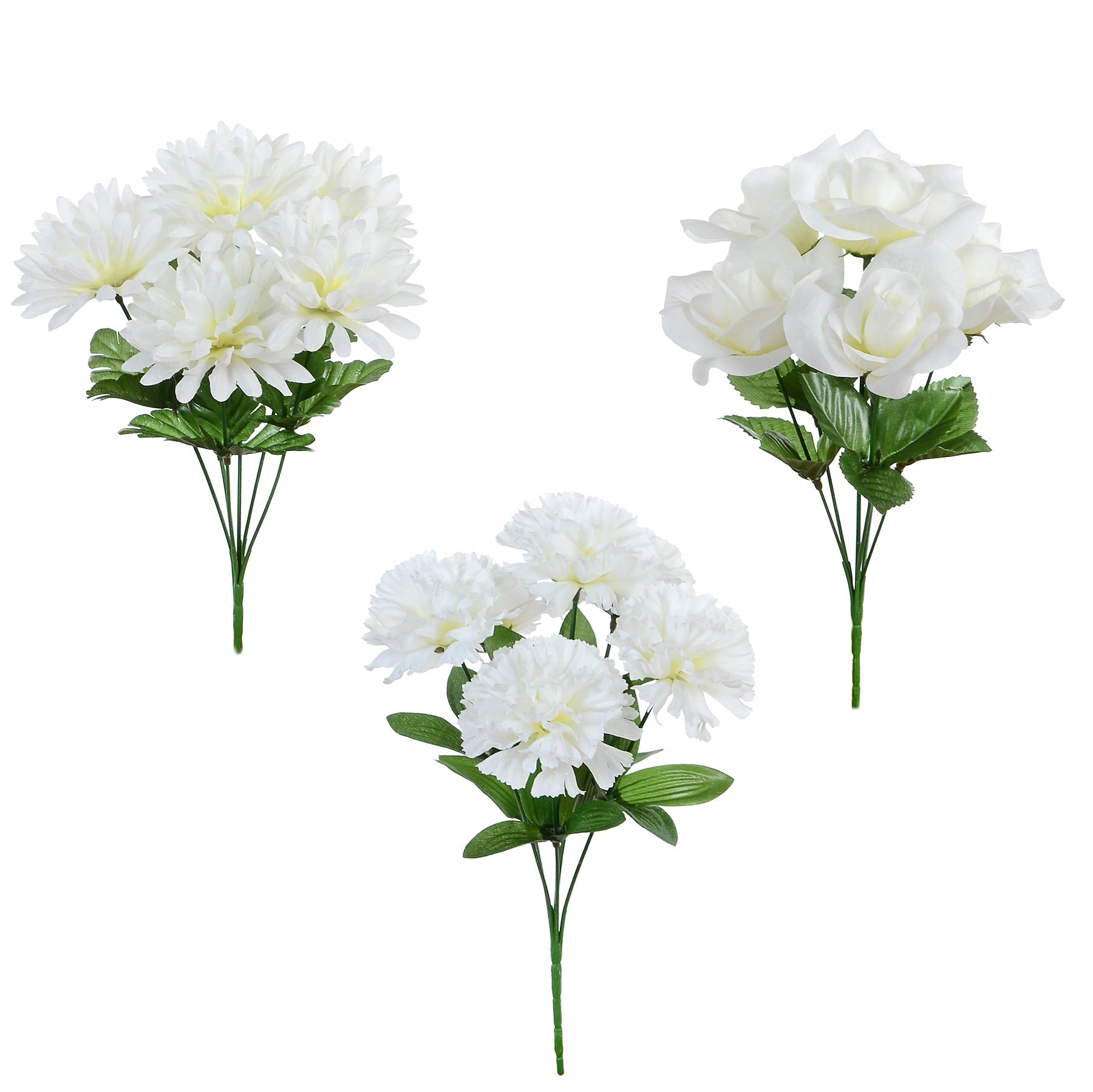 White Flower Bush 13.3in 