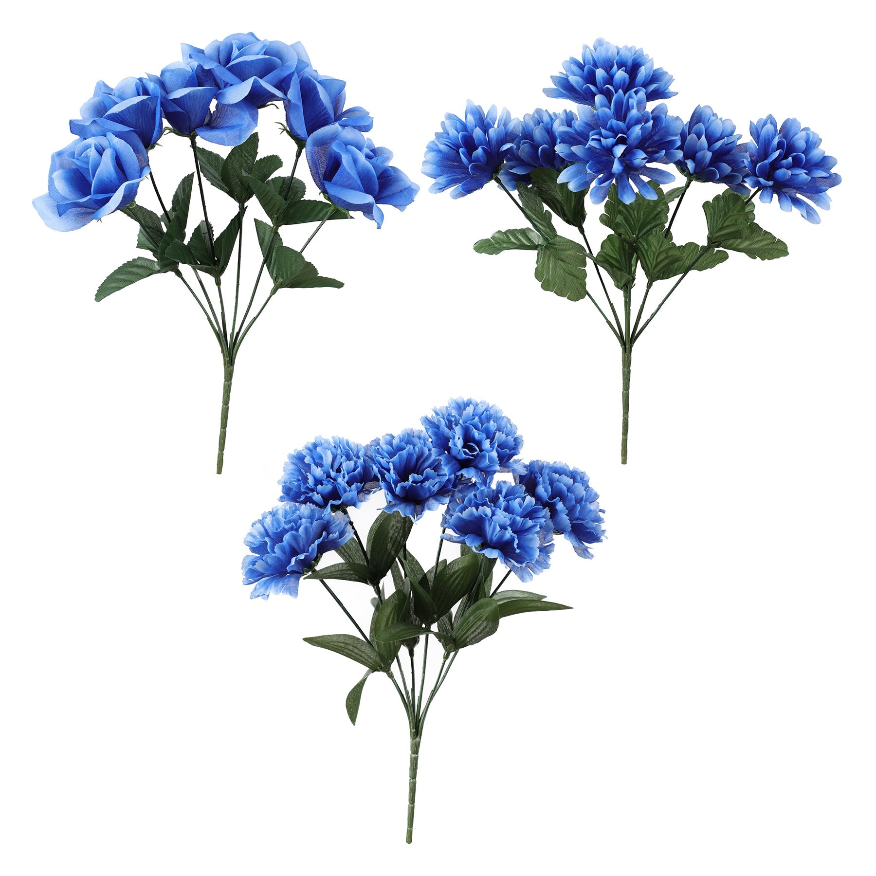 Blue Flower Bush 13.3in