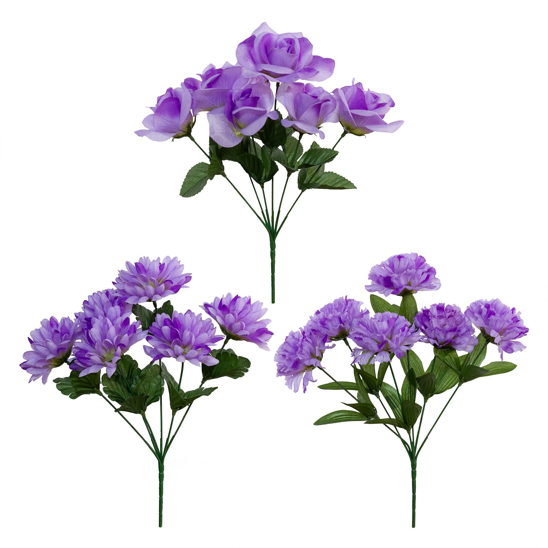 Purple Flower Bush 13.3in