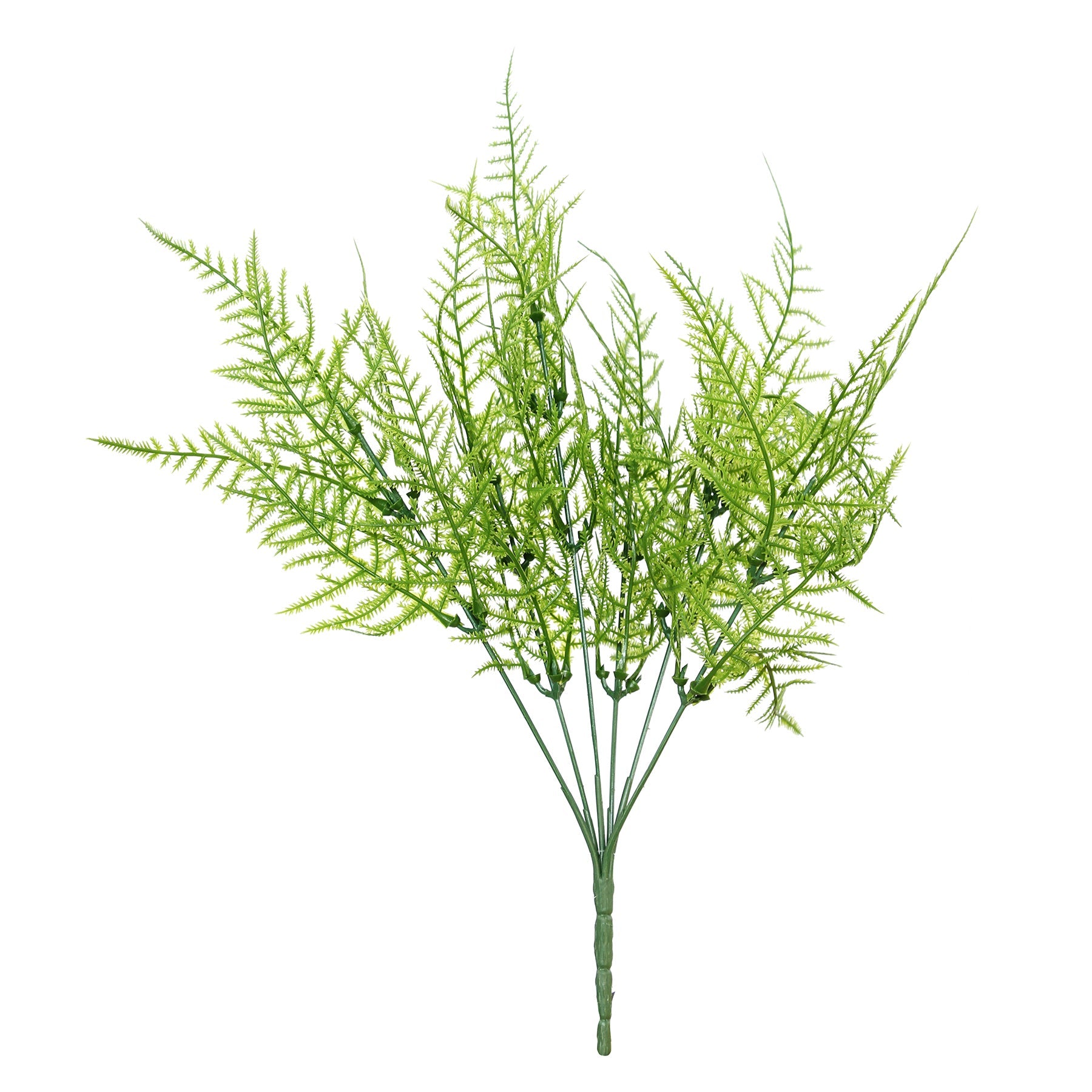 Green Asparagus Fern Bush Plastic 14in