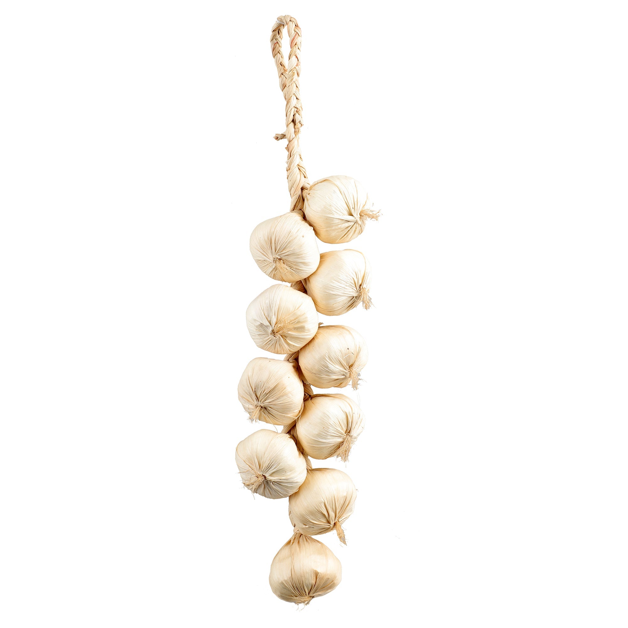 Hanging Garlics String 17in White
