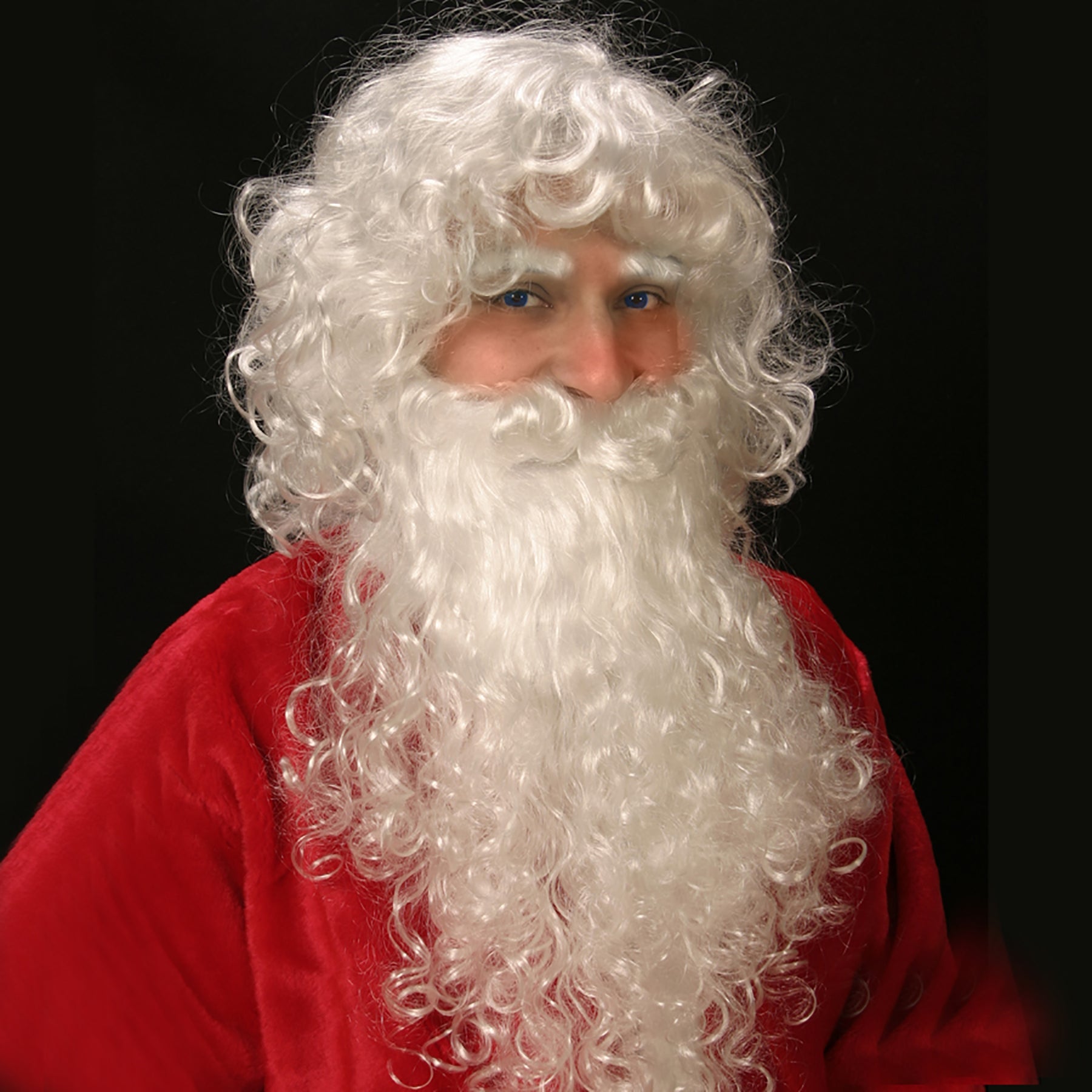 Christmas Santa Wig with Beard White