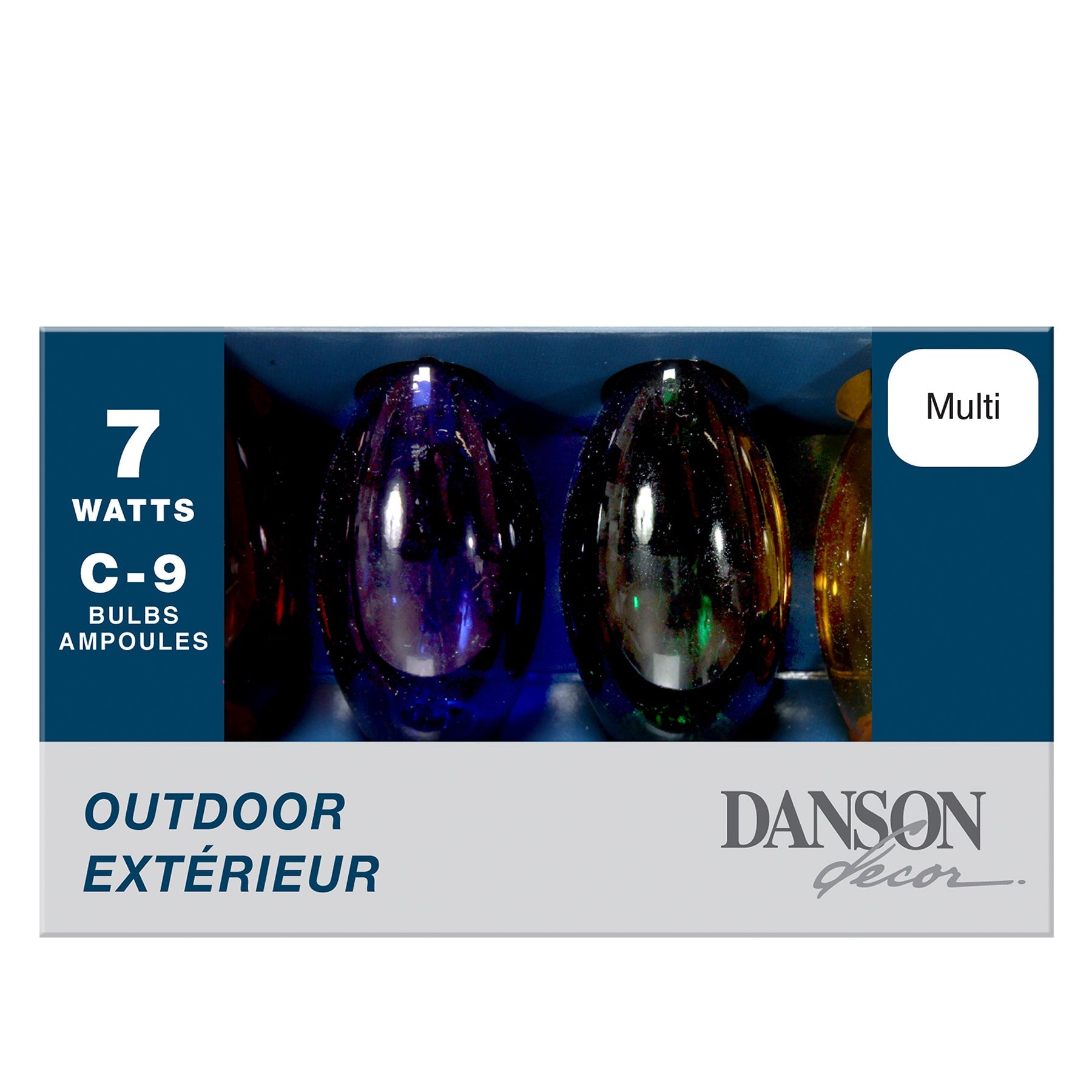 Christmas 4 Replacement Sprakle Bulbs Multicolor C9 Indoor / Outdoor 