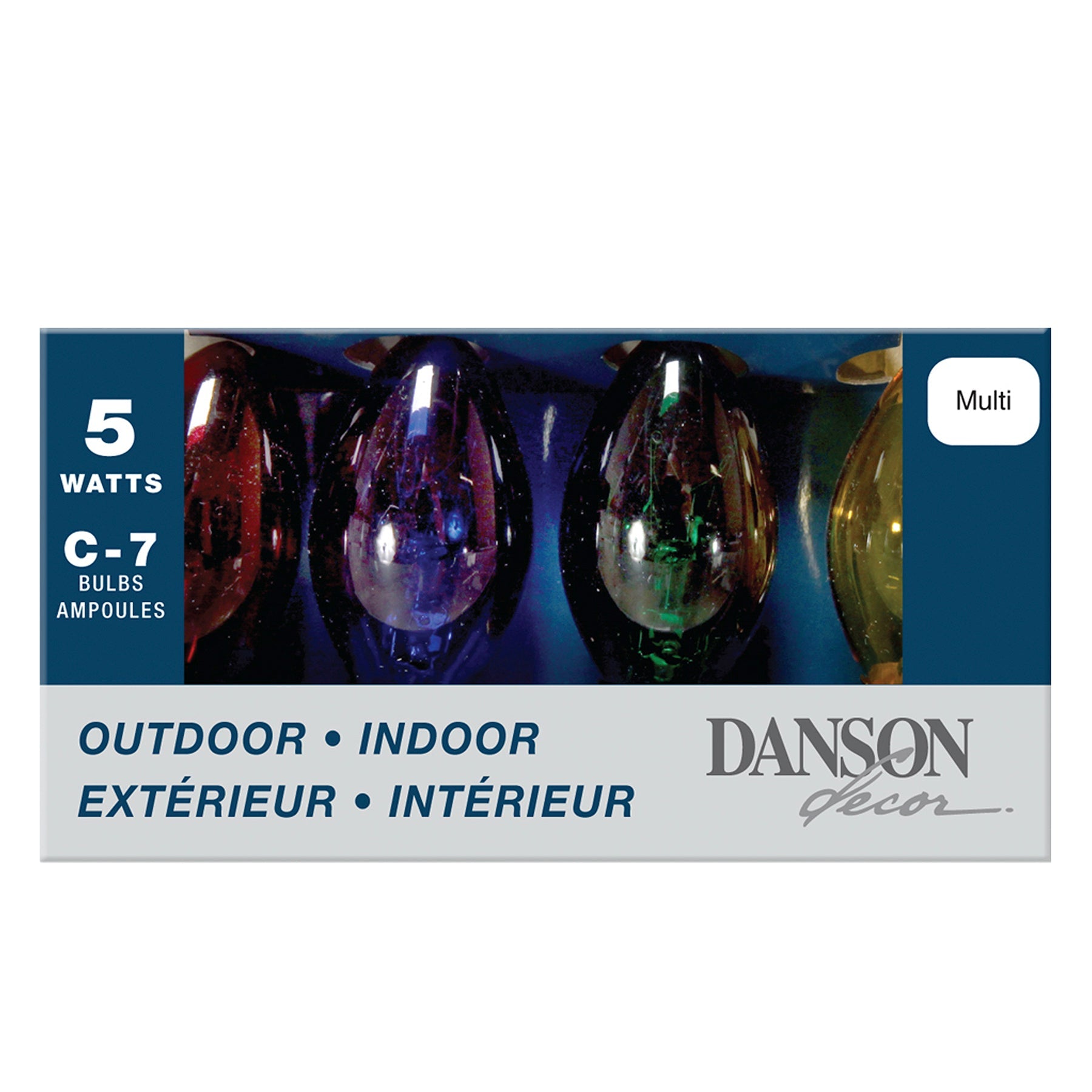 Christmas 4 Replacement Sprakle Bulbs Multicolor C7 Indoor / Outdoor 