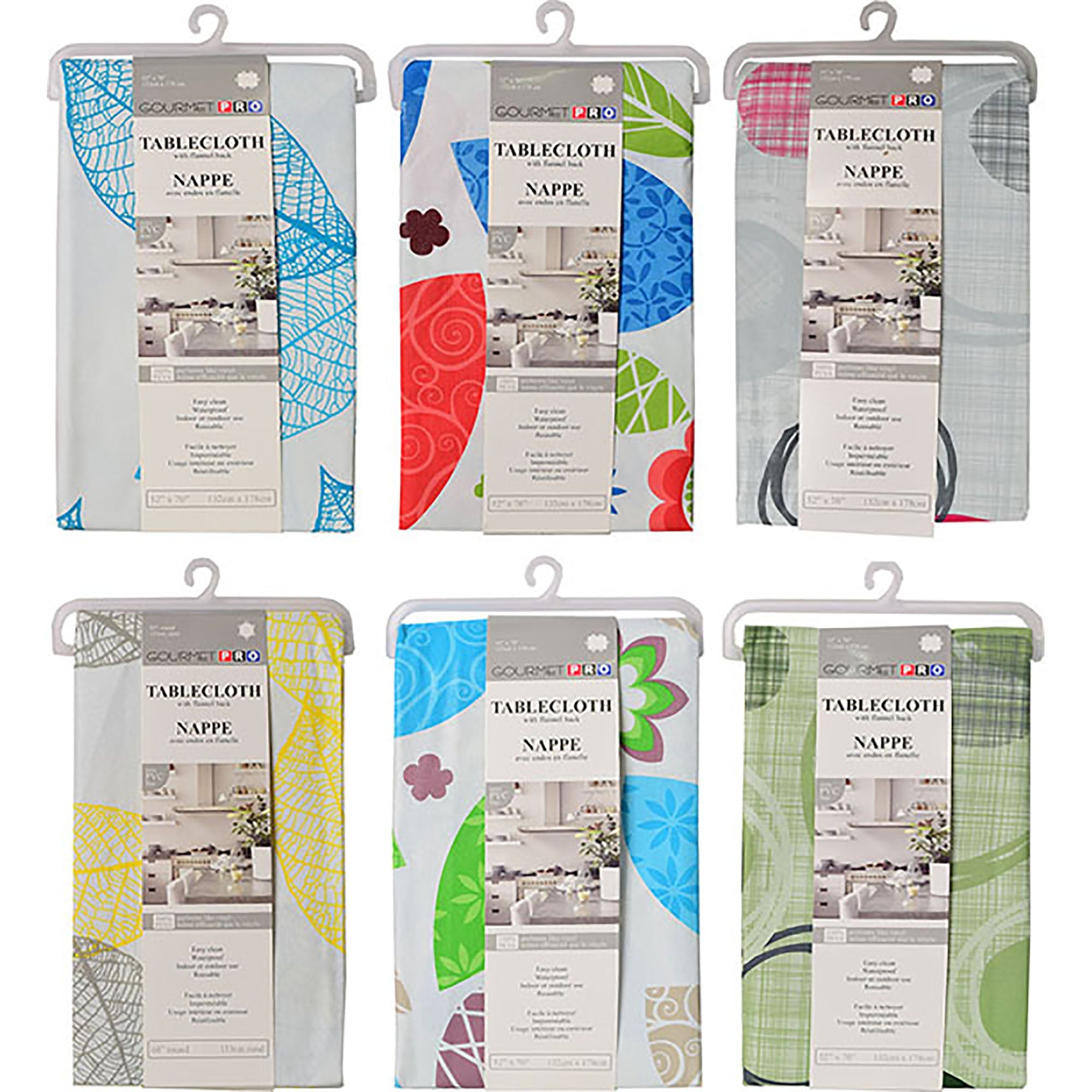 Gourmet Pro Printed Peva Tablecloth Assorted