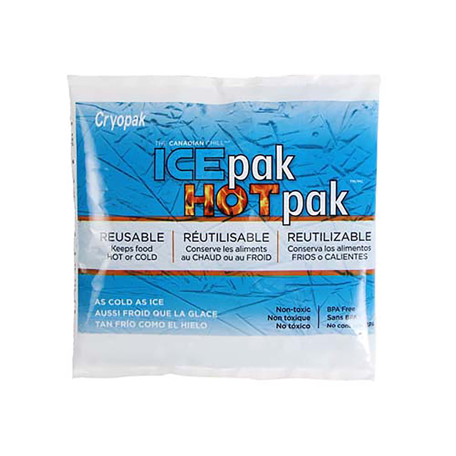 Cryopak Ice or Hot Pak Reusable 5.5x5.25x0.75in