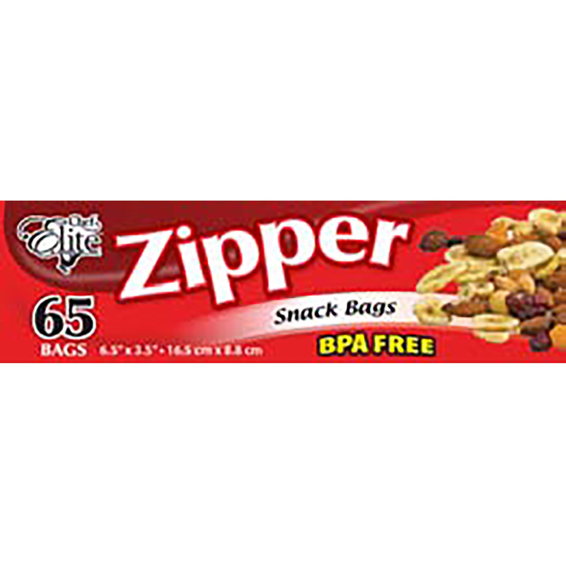 Chef Elite 65 Zipper Snack Bags 6.5x3.5in