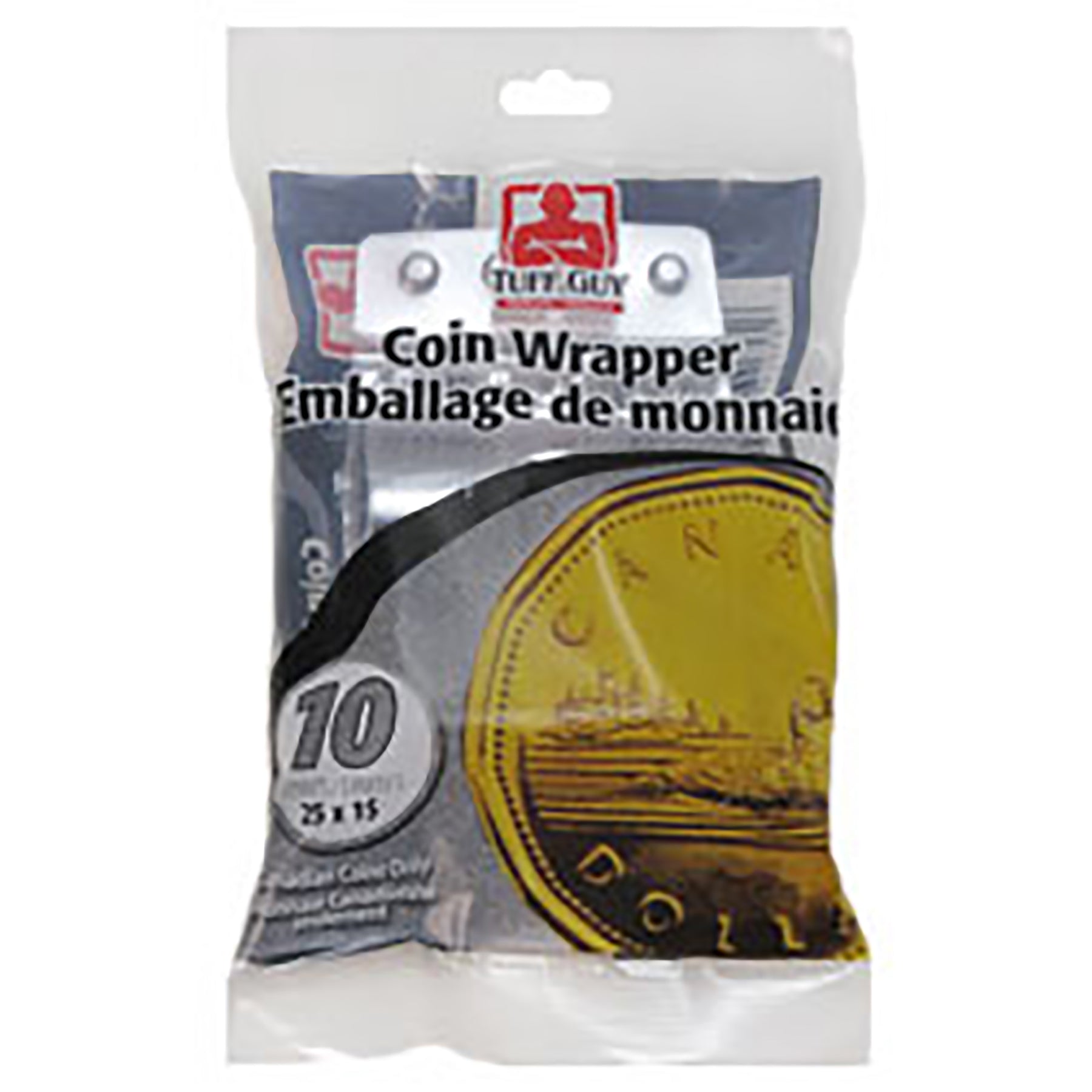 Tuff Guy 10 Coin Wrappers $1.00 Plastic