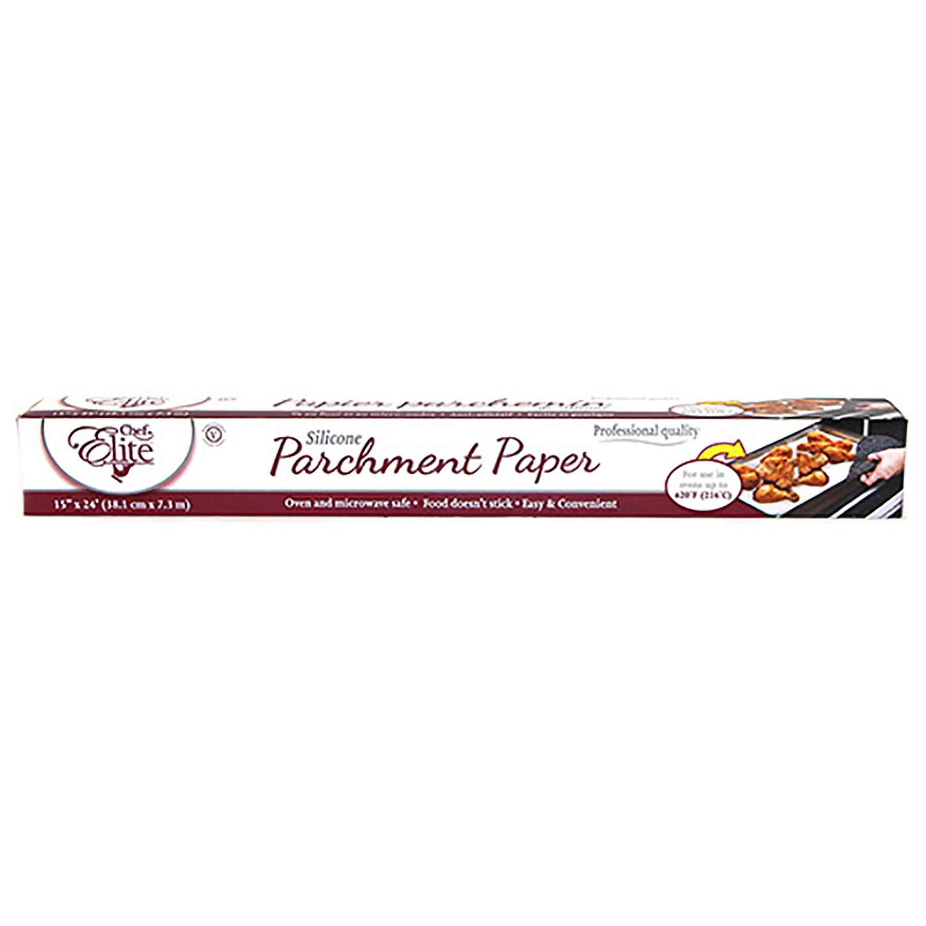 Chef Elite Parchment Paper Natural Silicone 15in x 24ft