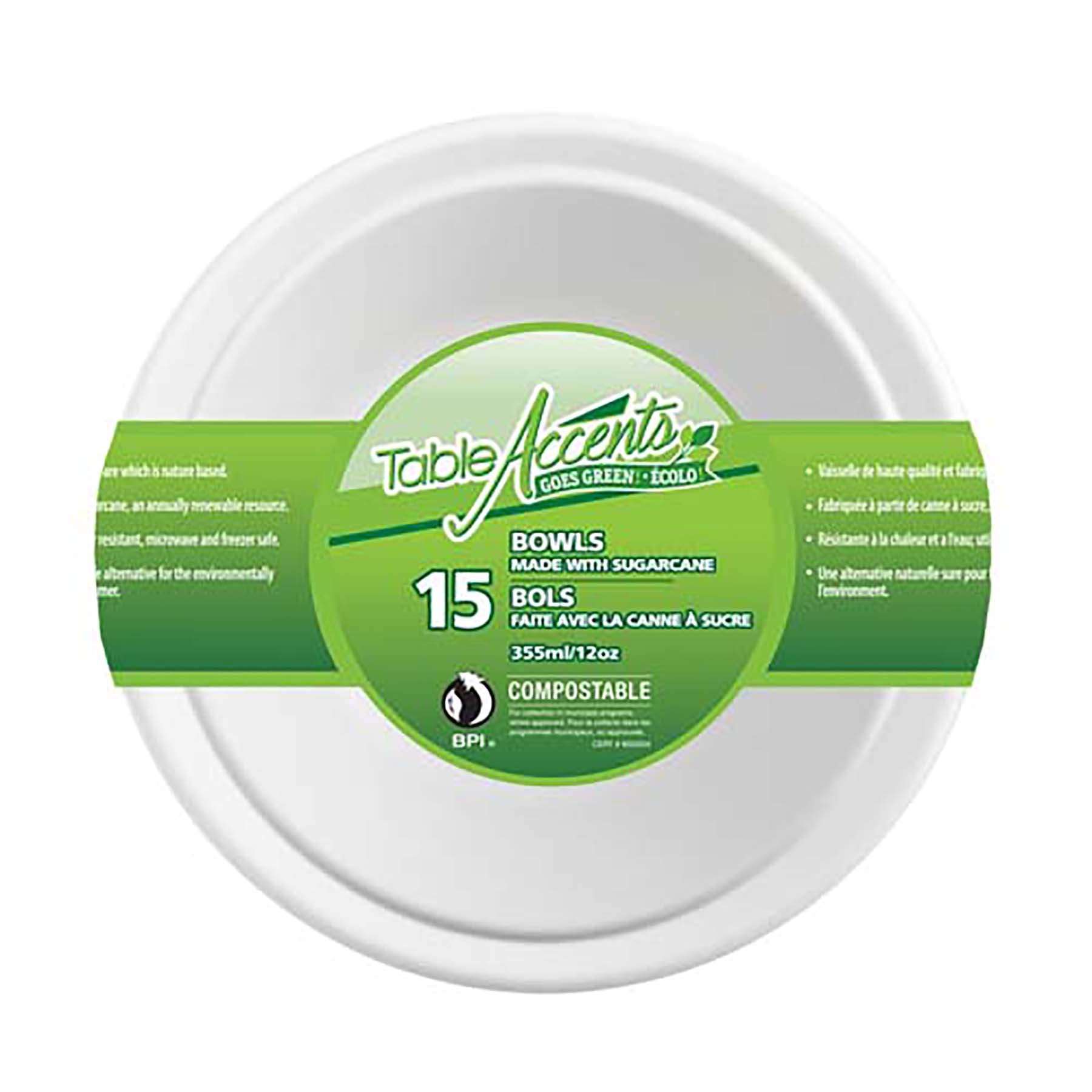 Table Accents 15 Bowls Compostable 12oz