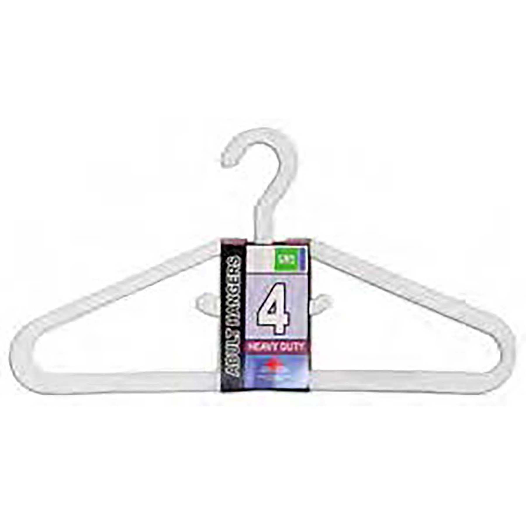 Era Group 4 Hangers White Plastic Heavy Duty 17in