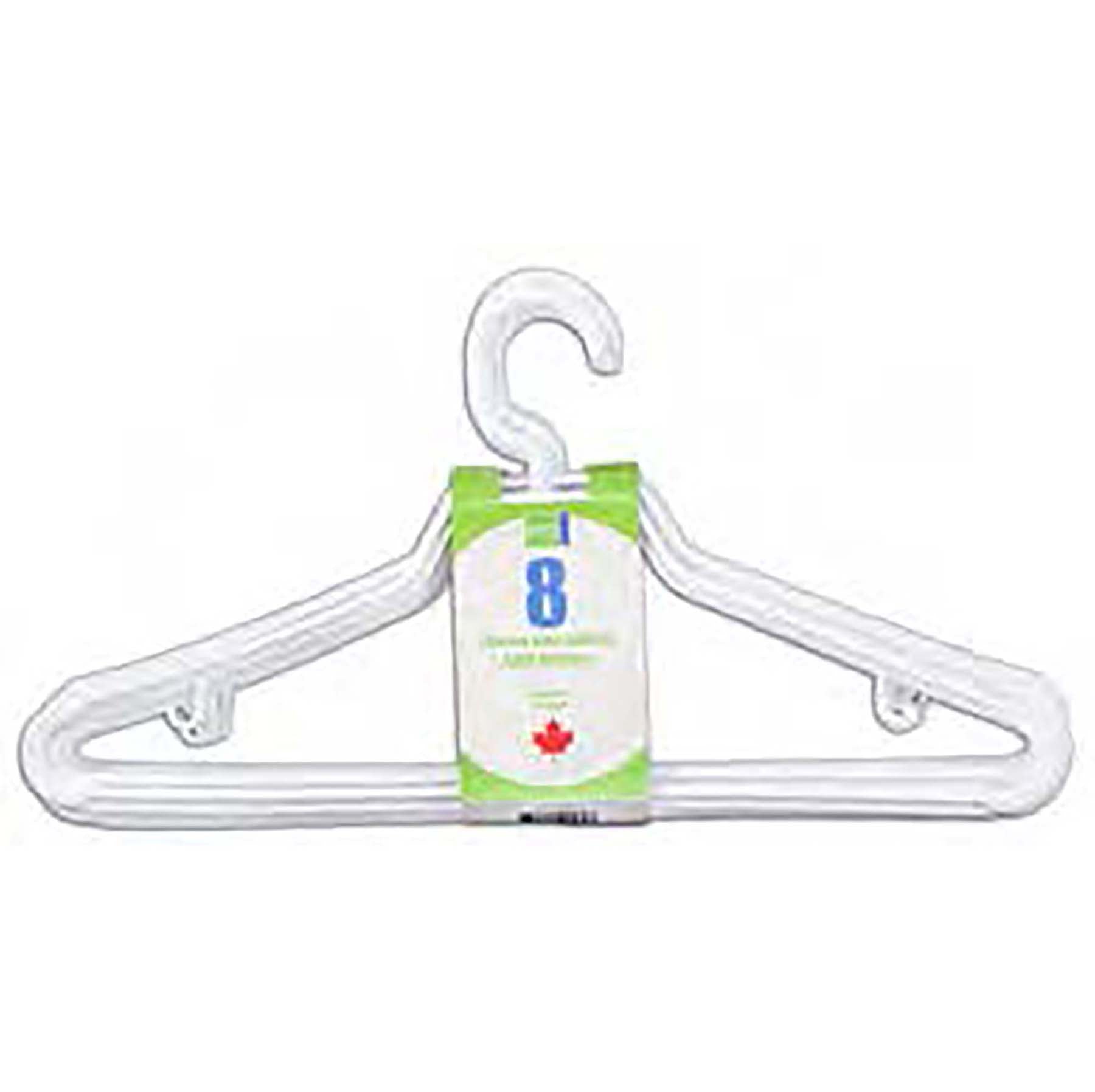 Era Group 8 Hangers White Plastic 17in