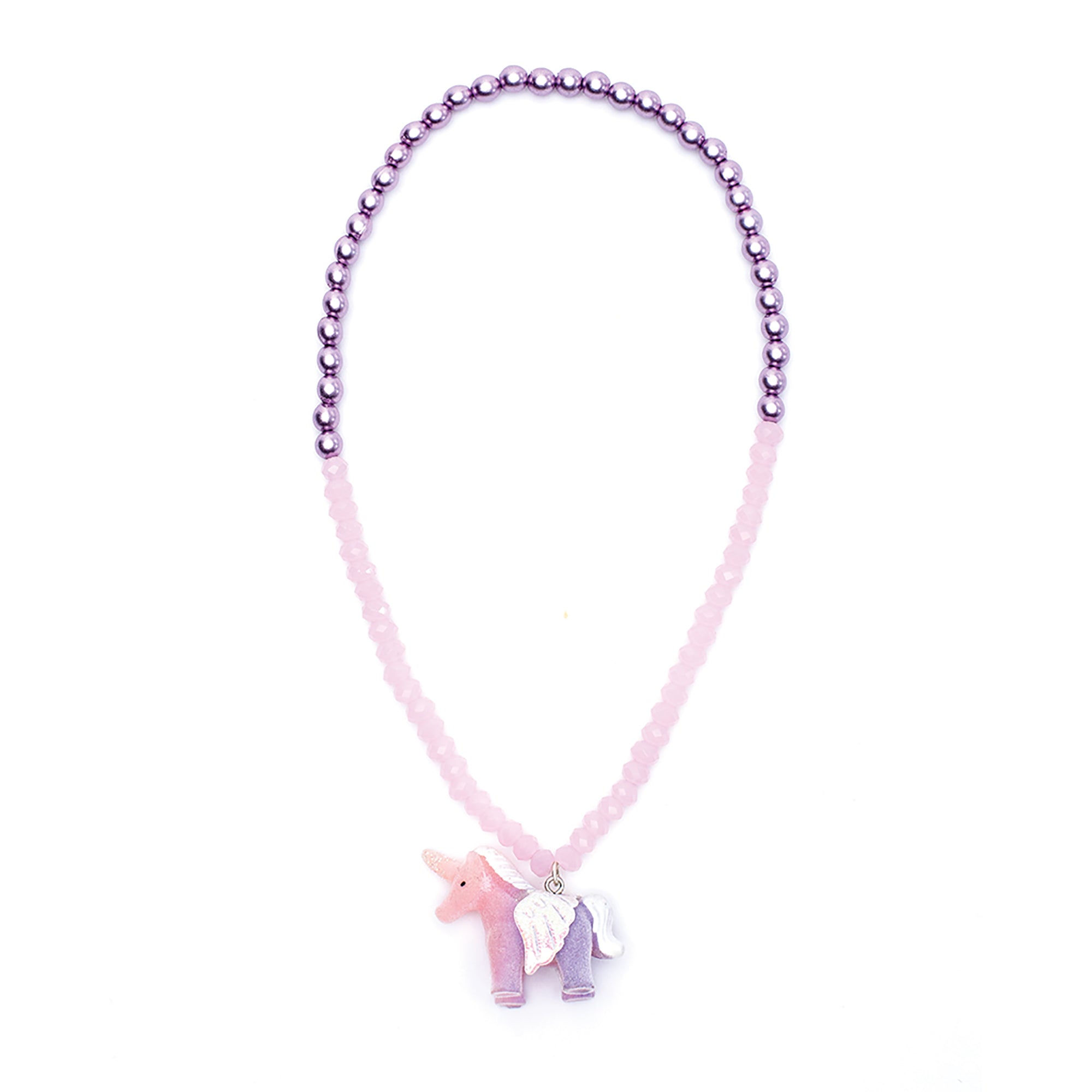 Kid's Jewelry Fancy Unicorn  Pink and Purple Necklace 