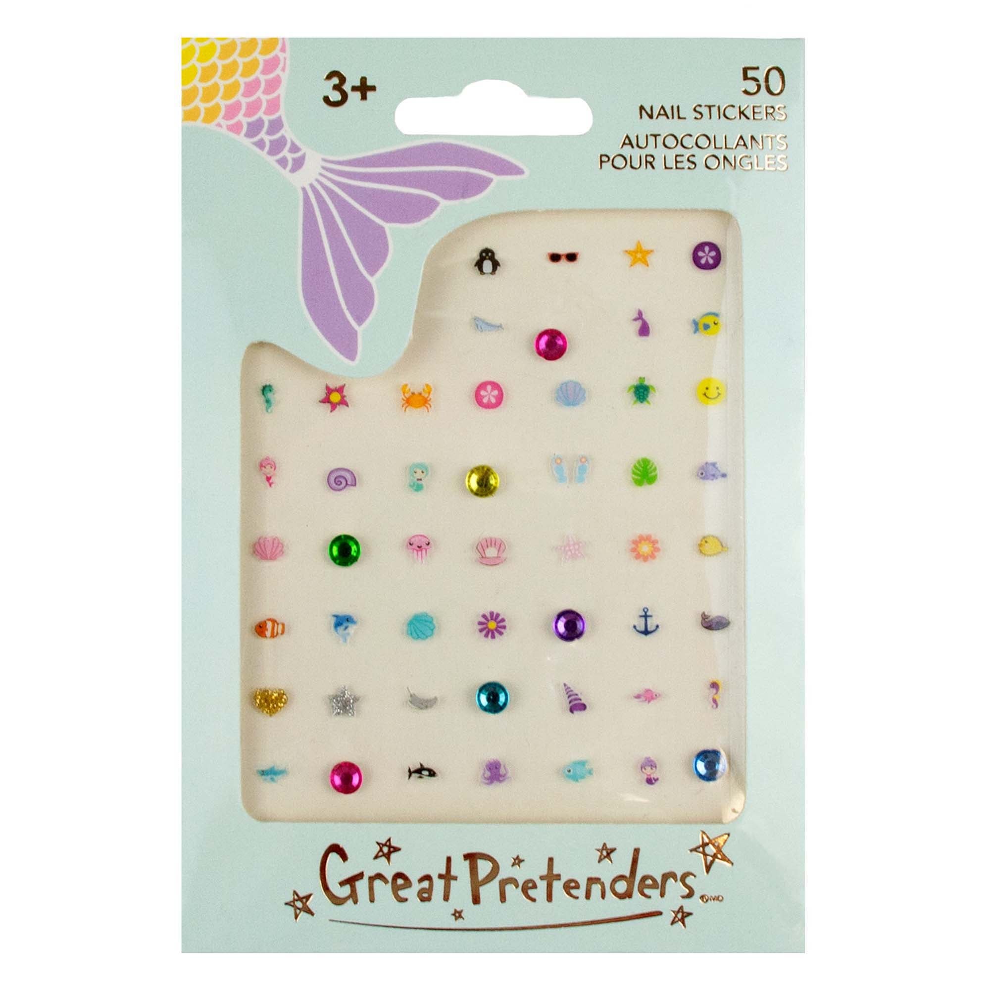 Kid's Jewelry 50 Nail Stickers Mermaid 