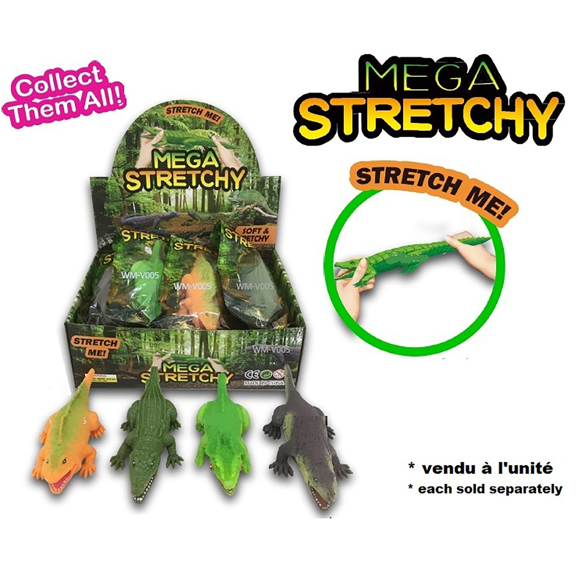 Mega Stretchy Animals - Reptile Theme 7in  3+
