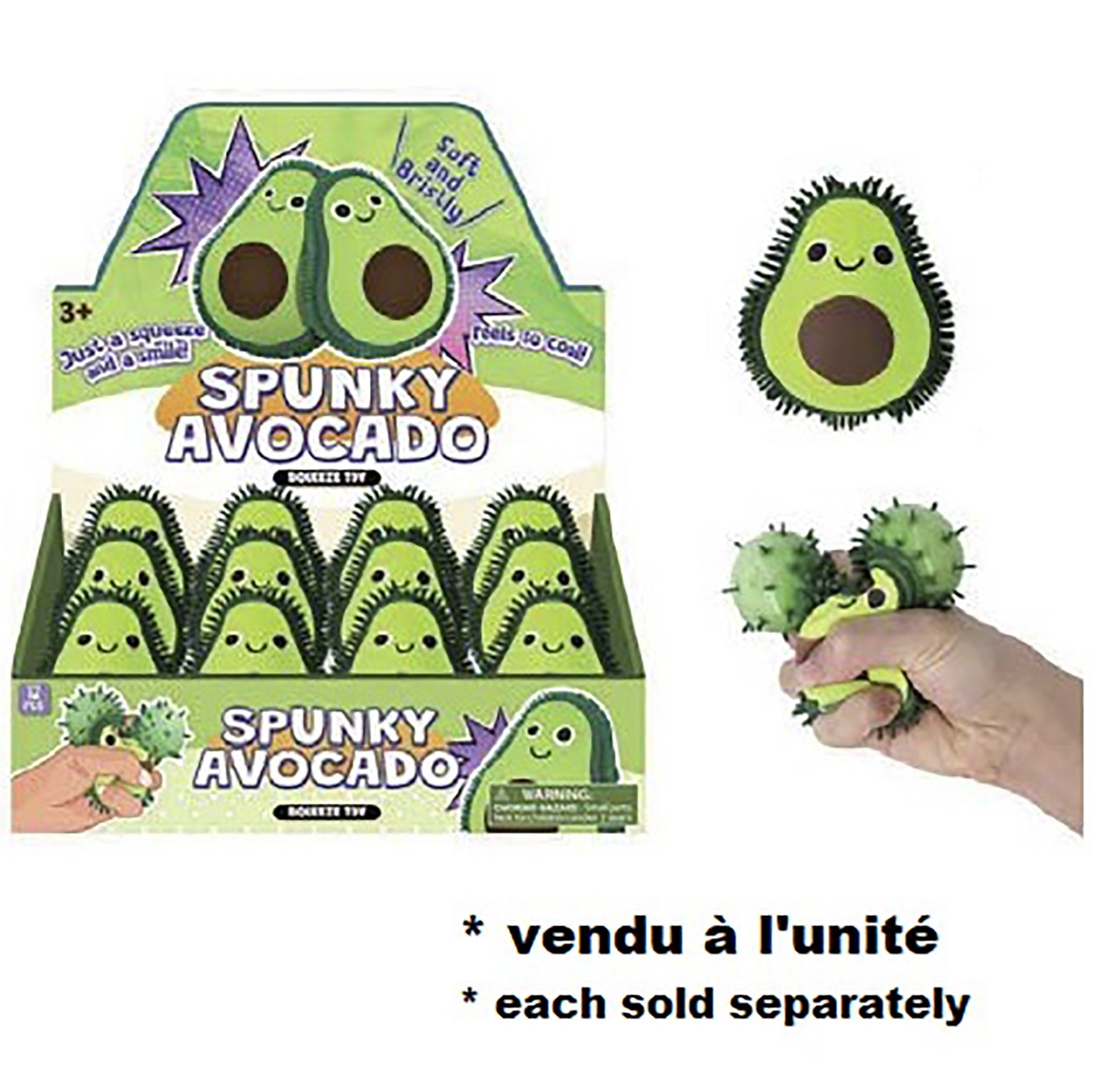Squishy Spunky Avocado 3.5x2.75in  3+