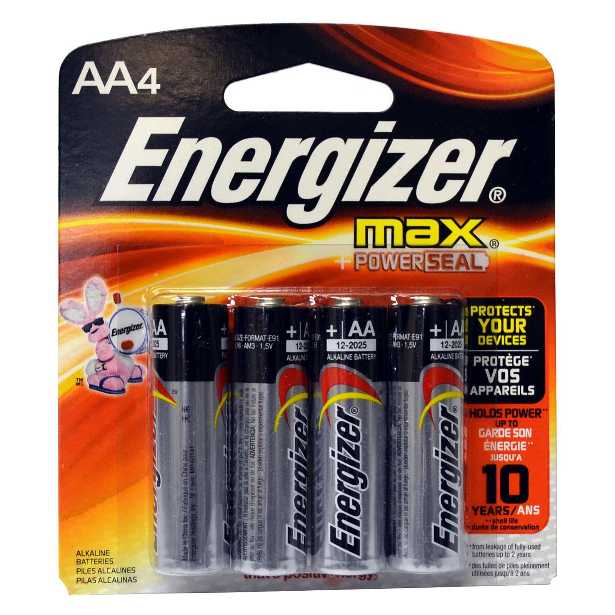 Energizer Max Aa (4) - Dollar Max Dépôt
