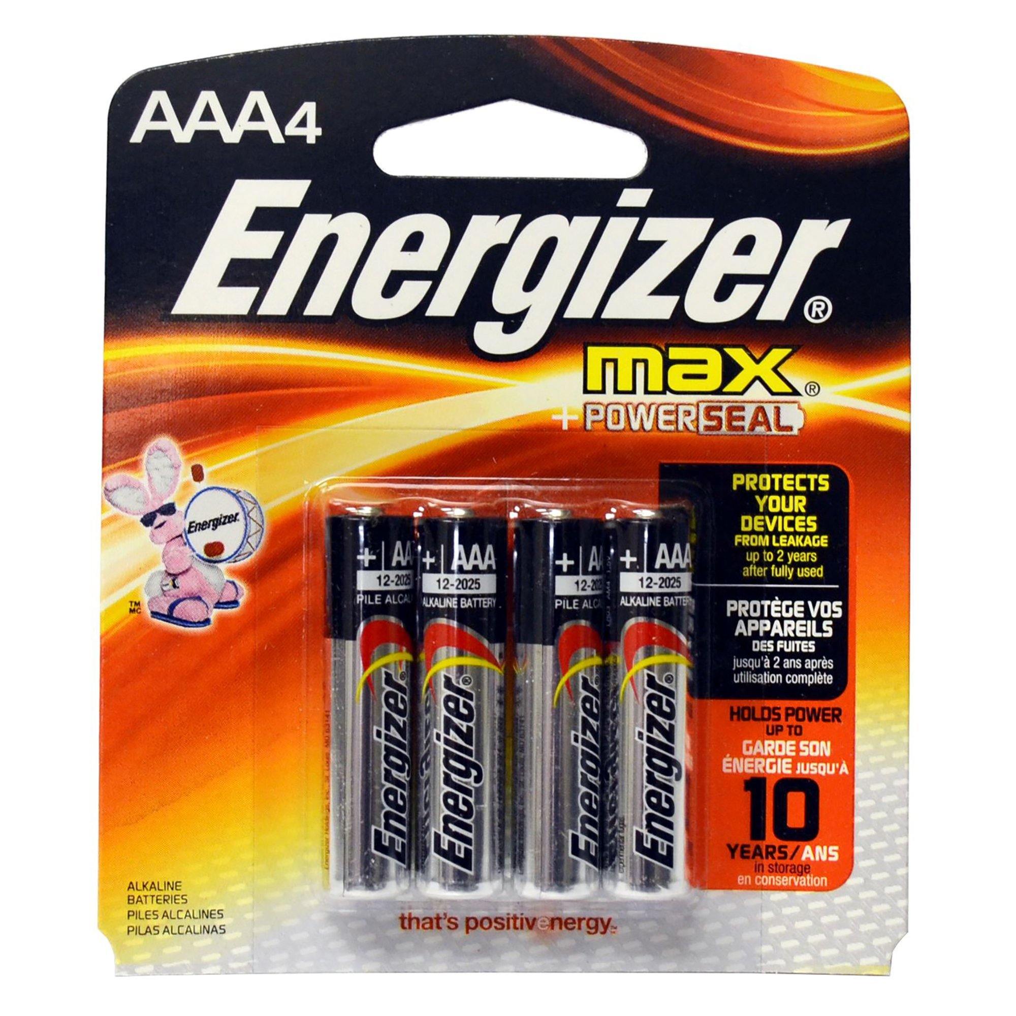 Energizer Max Aaa (4) - Dollar Max Dépôt