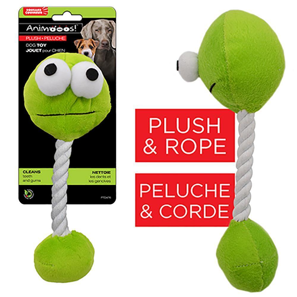Squeaky Plush And Rope Toy - Dollar Max Depot