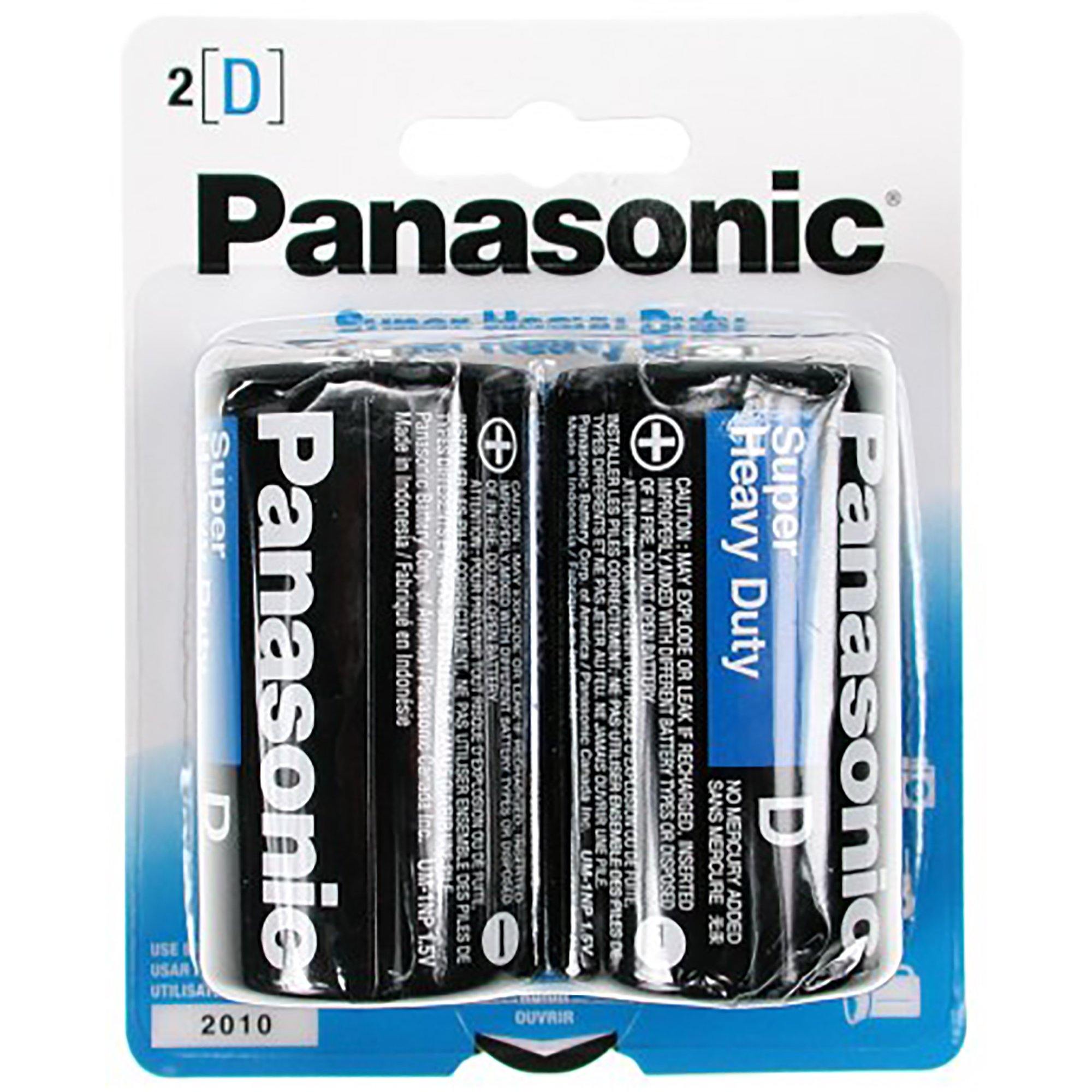 Panasonic Batteries D (2) - Dollar Max Dépôt