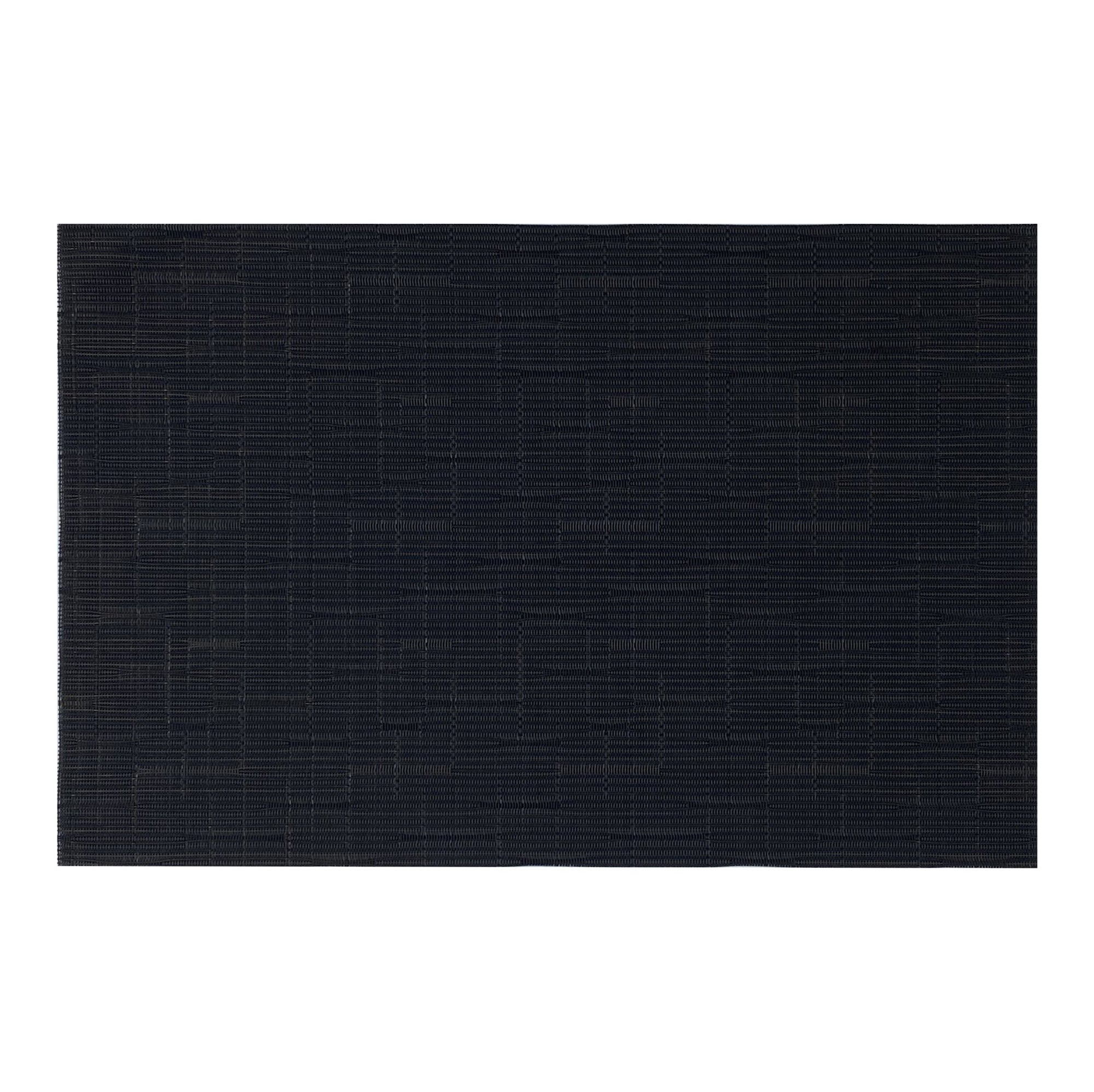 Black Textaline Placemat 17.5x12in