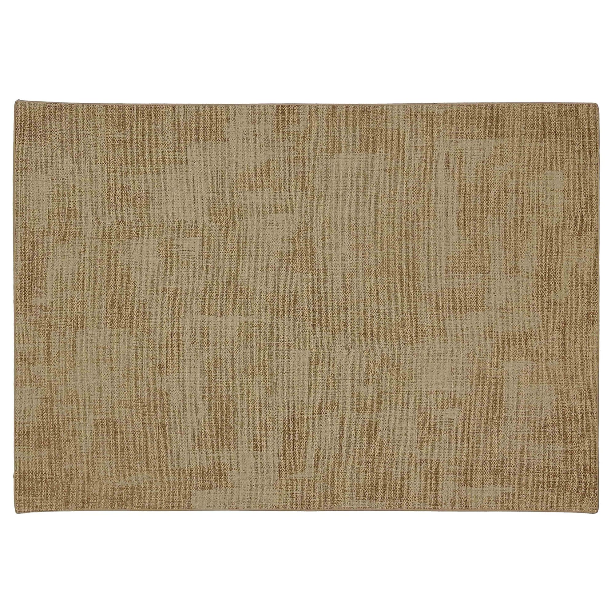 Heavy Suede Look Textaline Taupe Placemat 17x11.75in