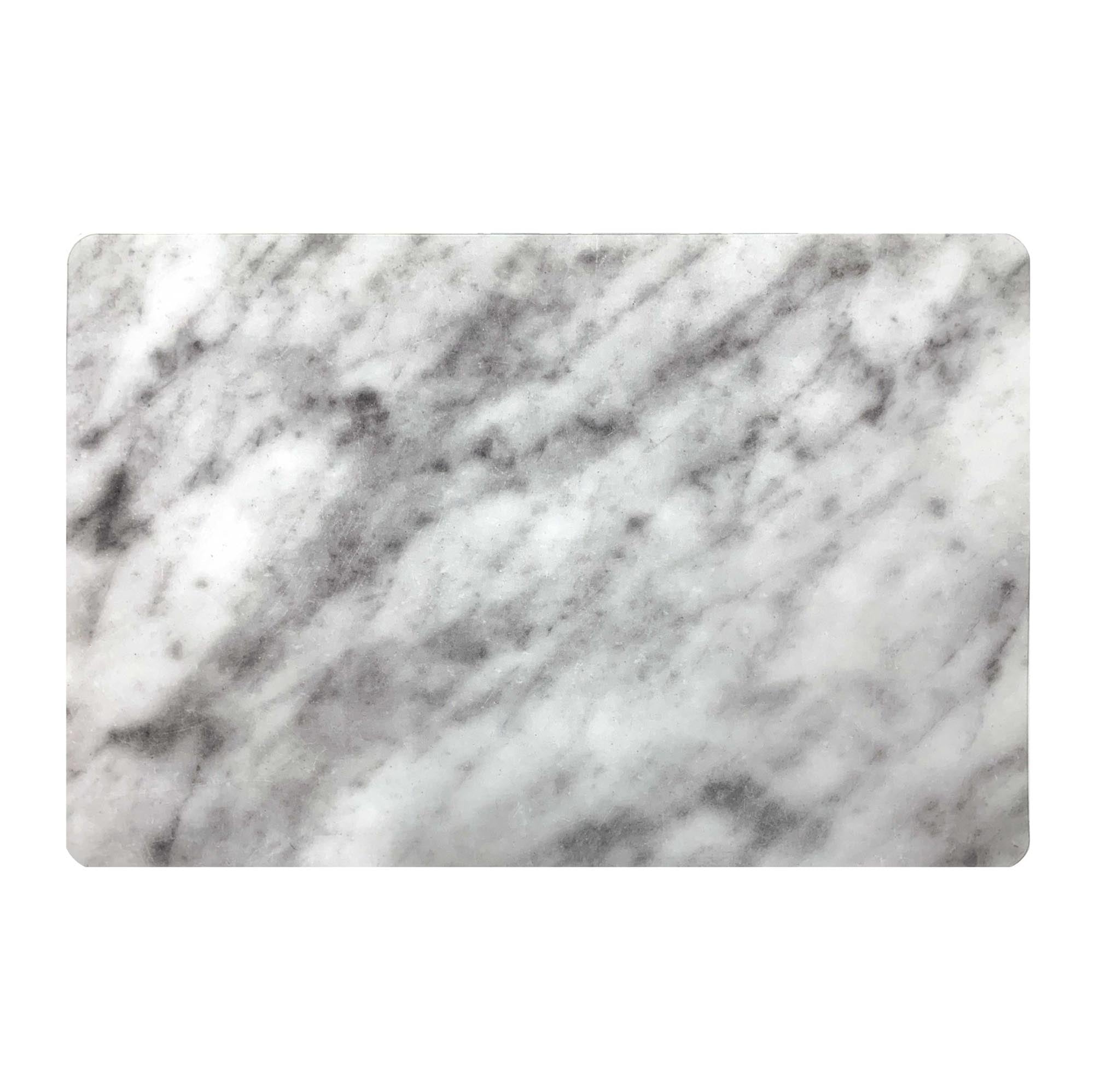 White Marble Look Placemat 17.75x 12in