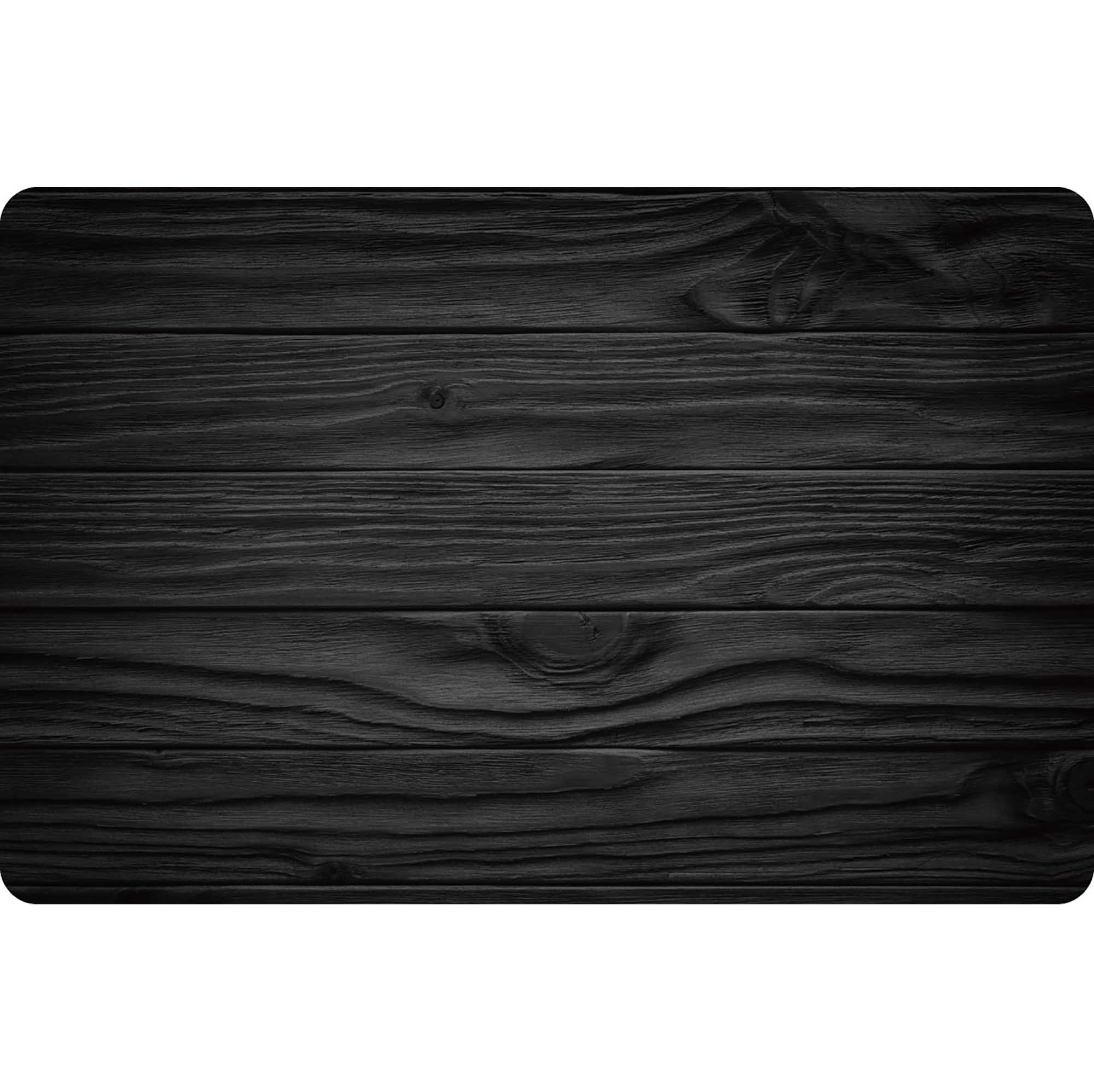 Wood Look Printed Black Placemat 17x11.2in