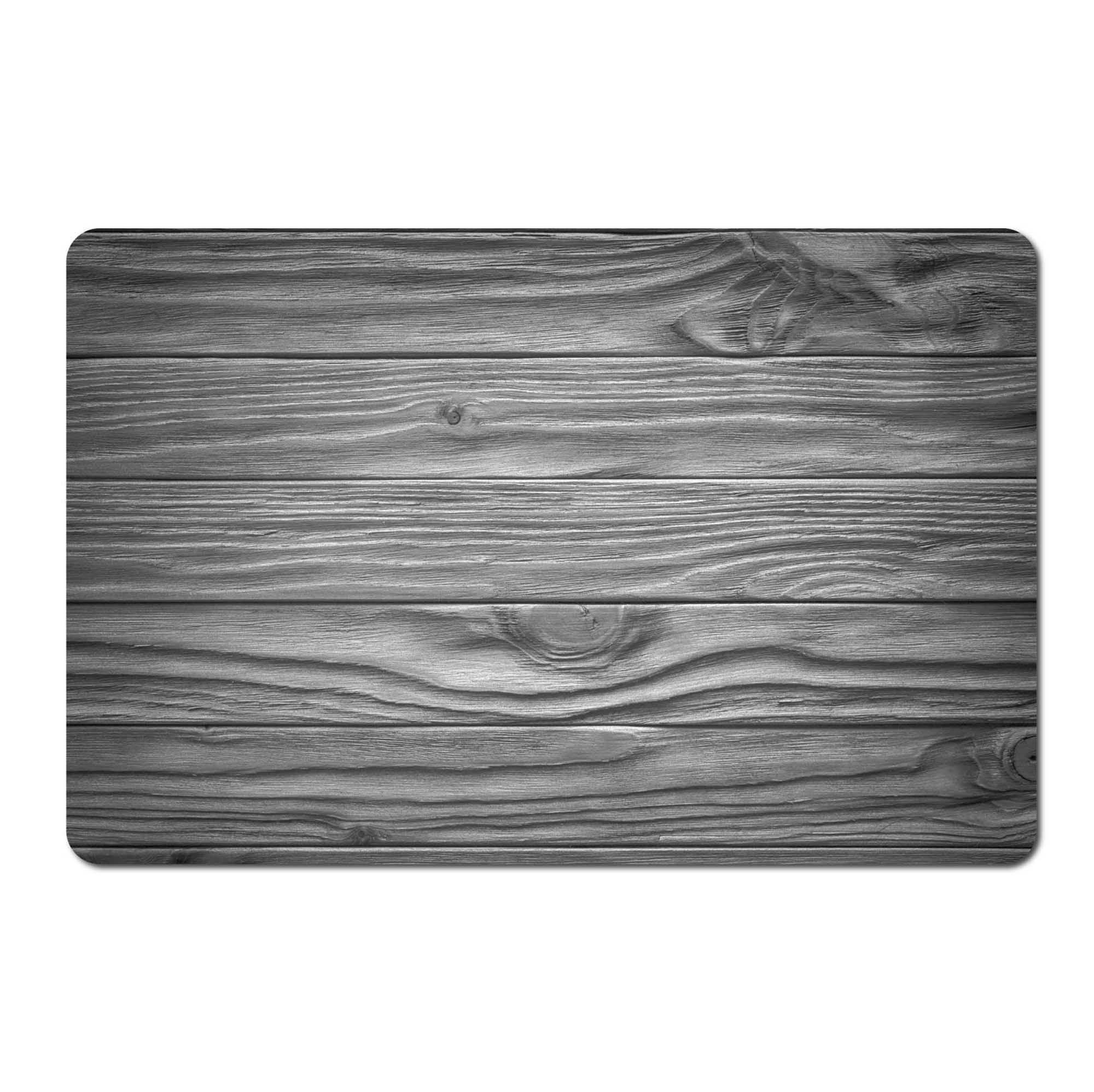Wood Look Printed Grey Placemat 17x11.2in