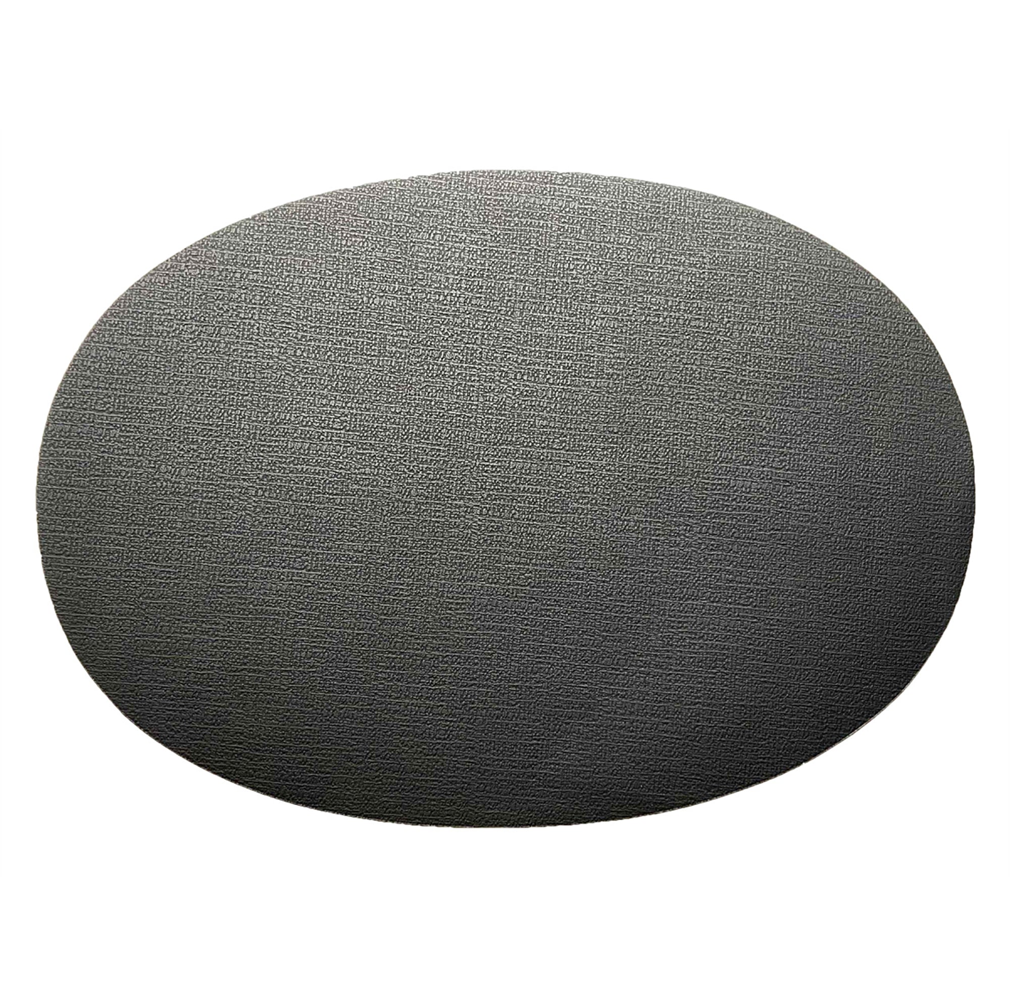 Heavy Suede Look Oval Black Placemat 17x12in