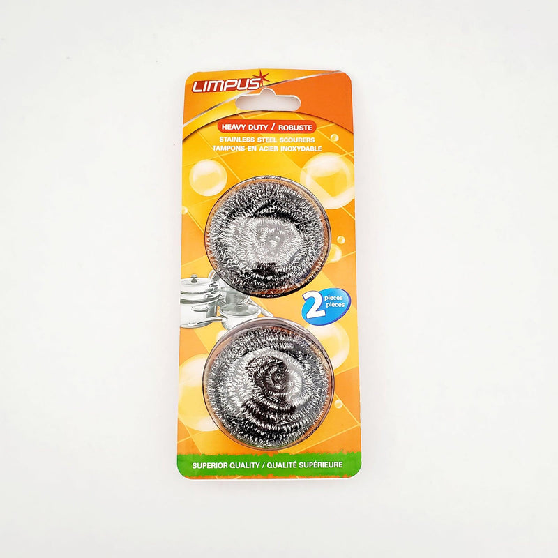 Heavy Duty Stainless Steel Scourer Pack Of 2 - Dollar Max Dépôt