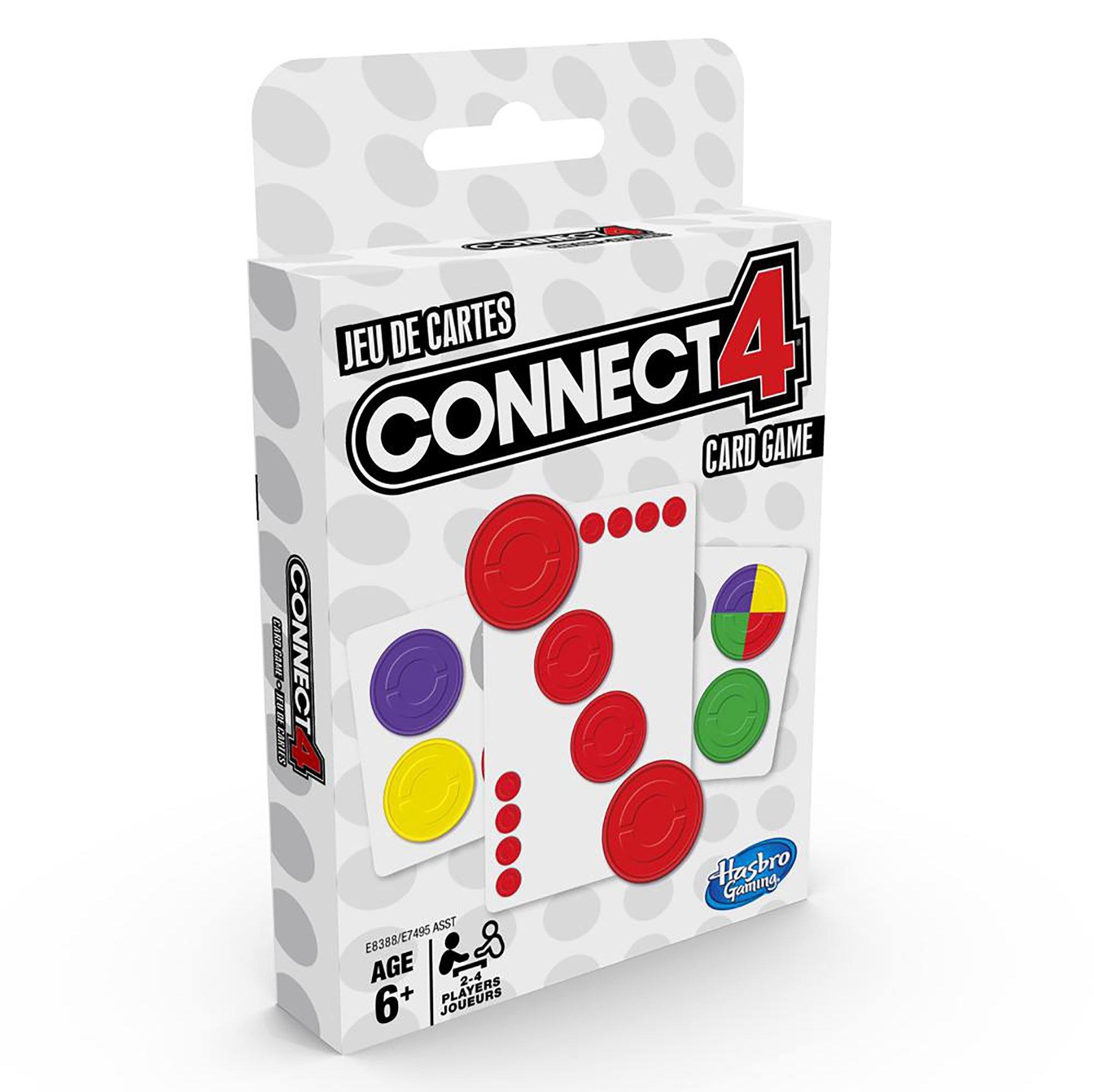Classic Card Game - Connect 4 Bilingual Version - Hasbro Boardgame - Dollar Max Depot