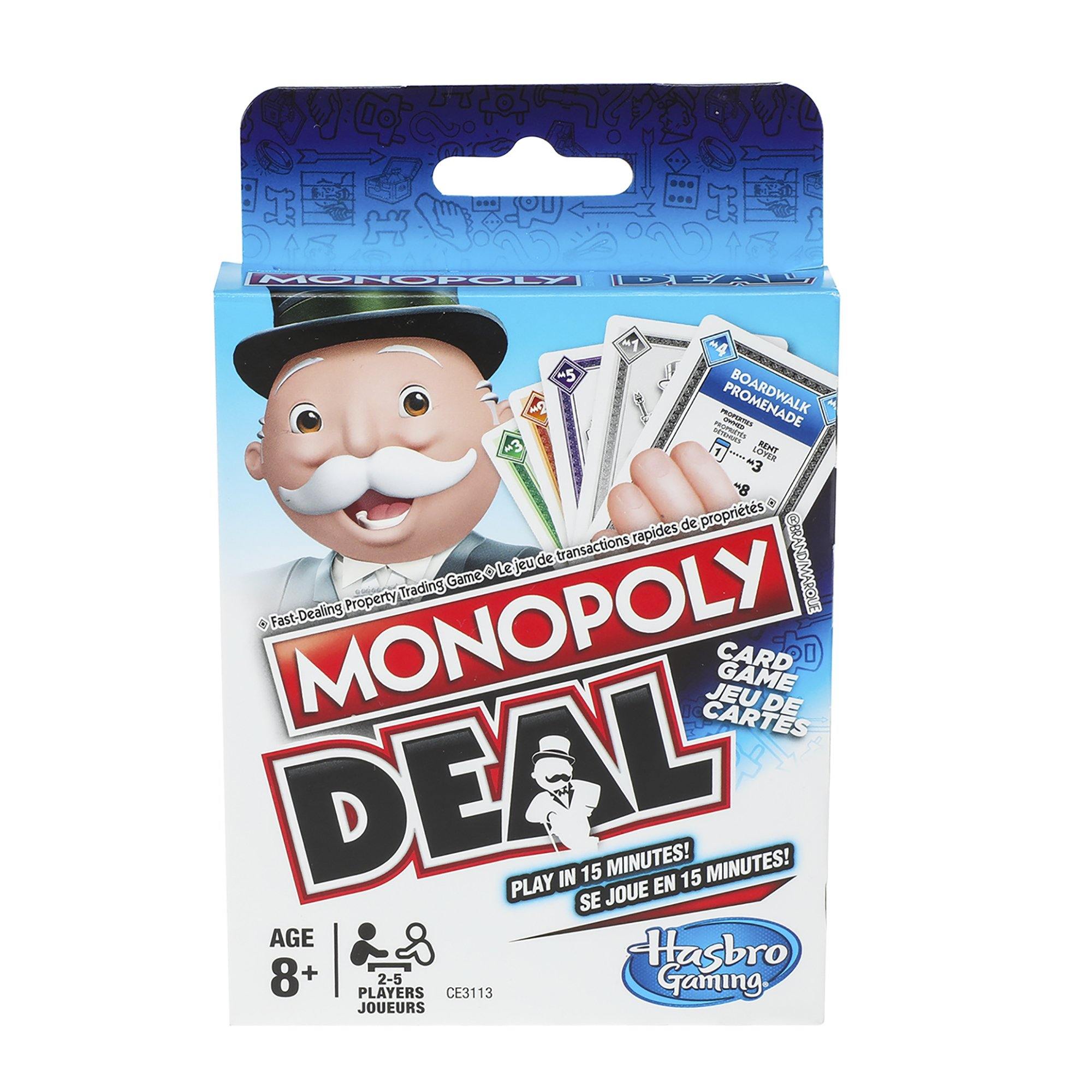 Card Game Monopoly Deal - Hasbro Boardgame - Dollar Max Depot