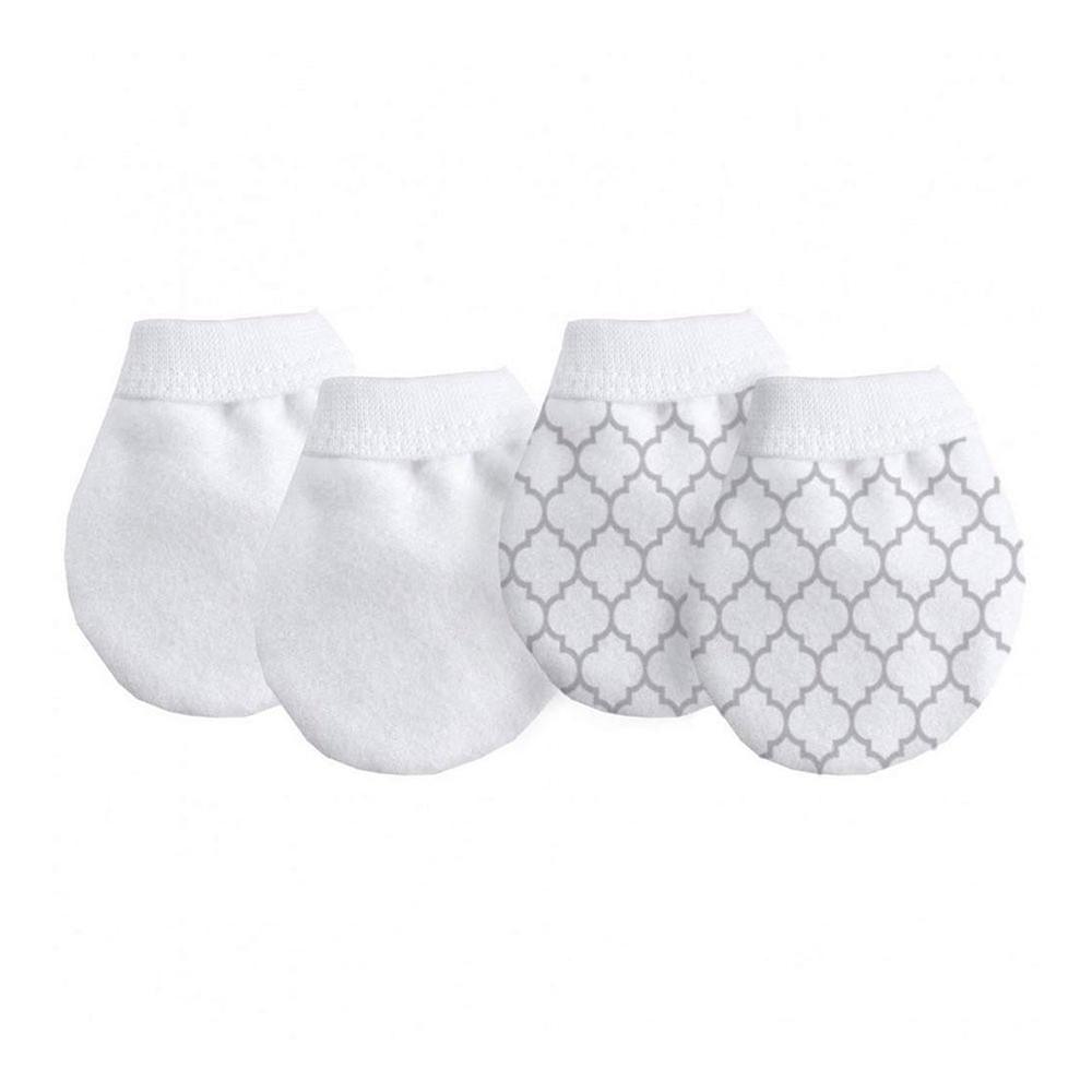 No-Scratch Mittens Flannel  - Neutral