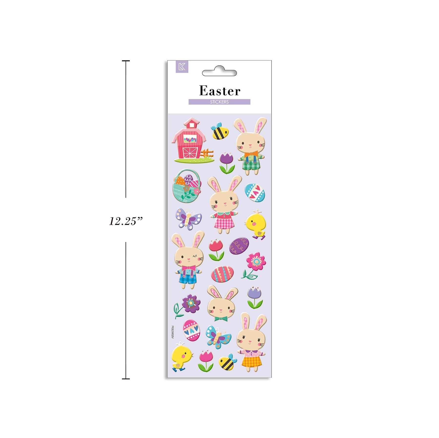Easter Foil Embossed Stickers