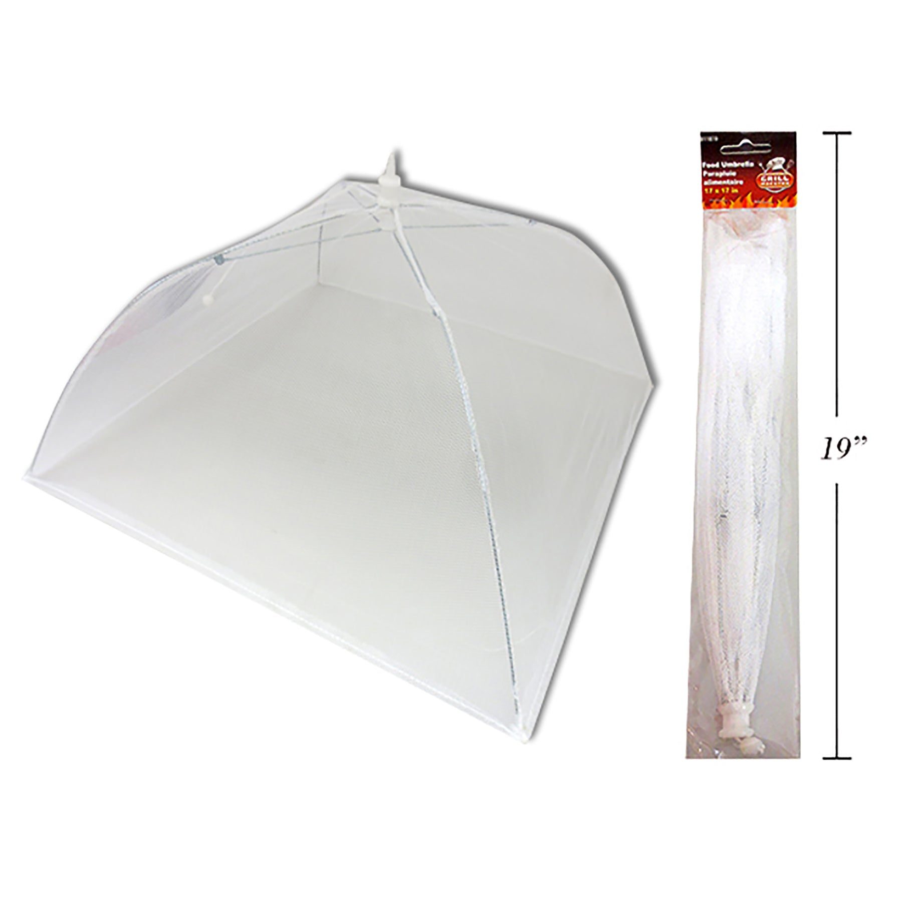 BBQ Food Umbrella  White Only 19in