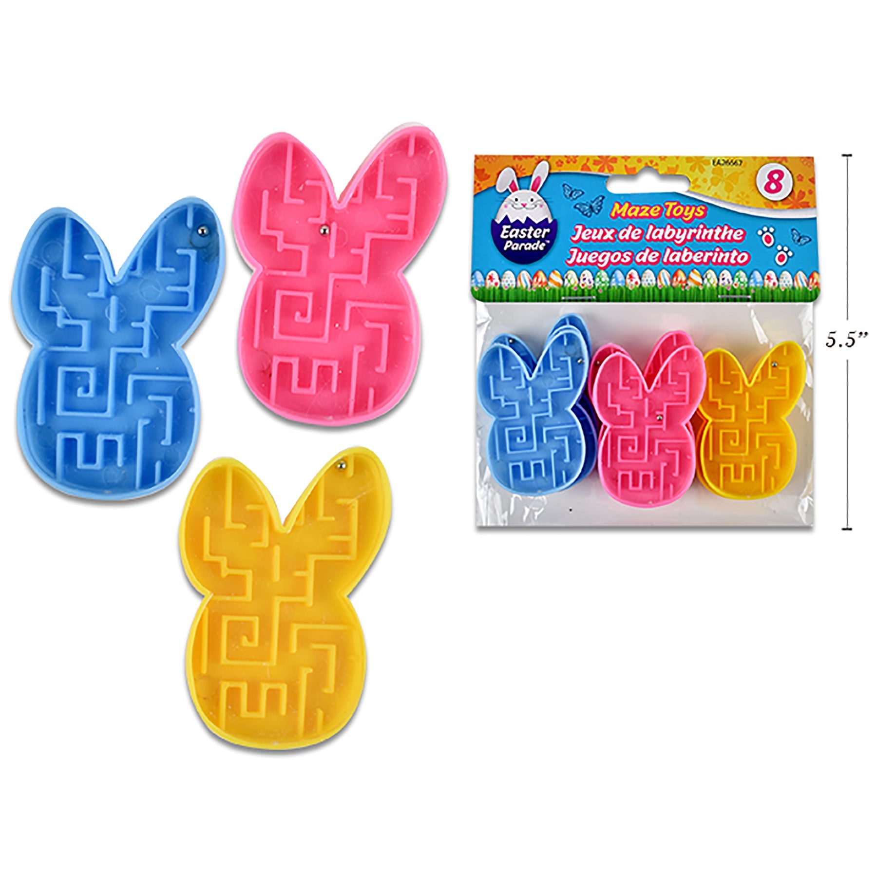 Easter 8 Bunny Mazes Toys