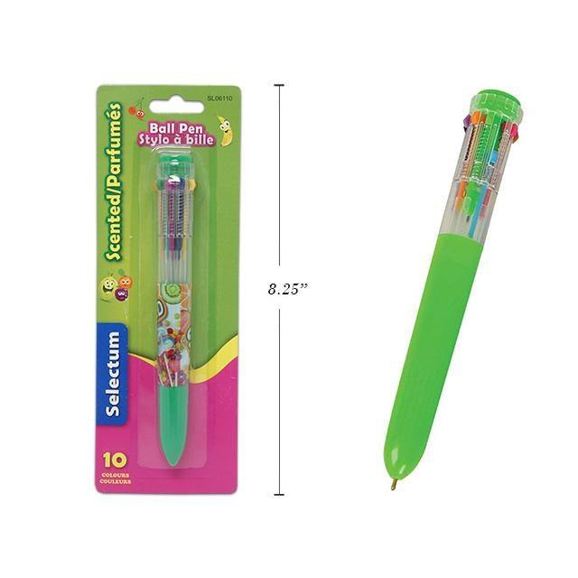 Fruit Scented 10 Color Ball Pen - Dollar Max Depot