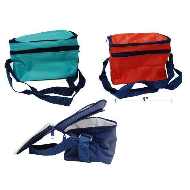Lunchbag 8X6X5In Carry Strap 2 Zippers - Dollar Max Depot