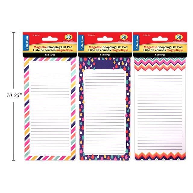 Magnetic Shopping List Pad 4X8In 50 Sheets - Dollar Max Depot