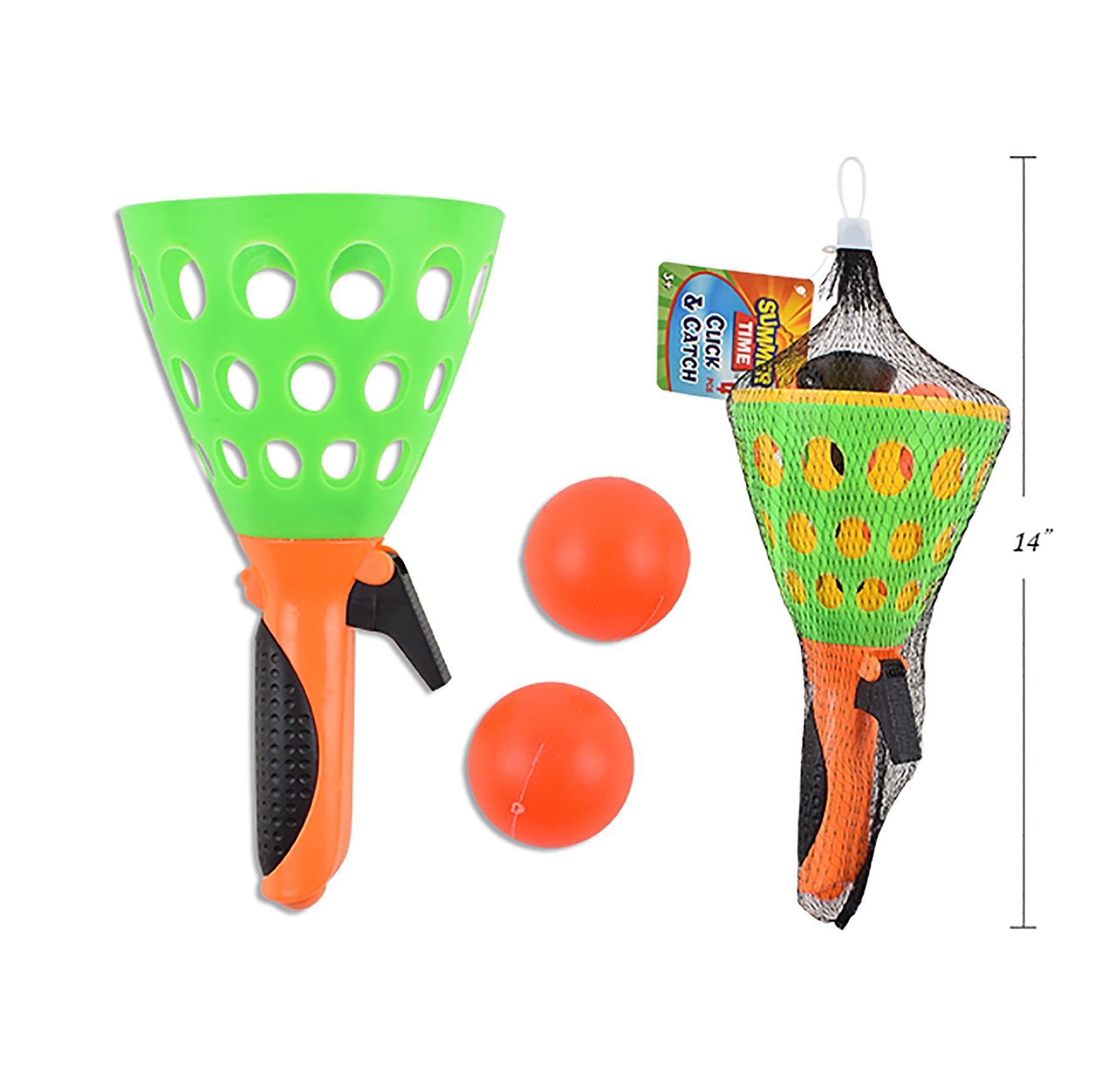 4pcs Click and Catch Game  4.75in(D). x 9.25in